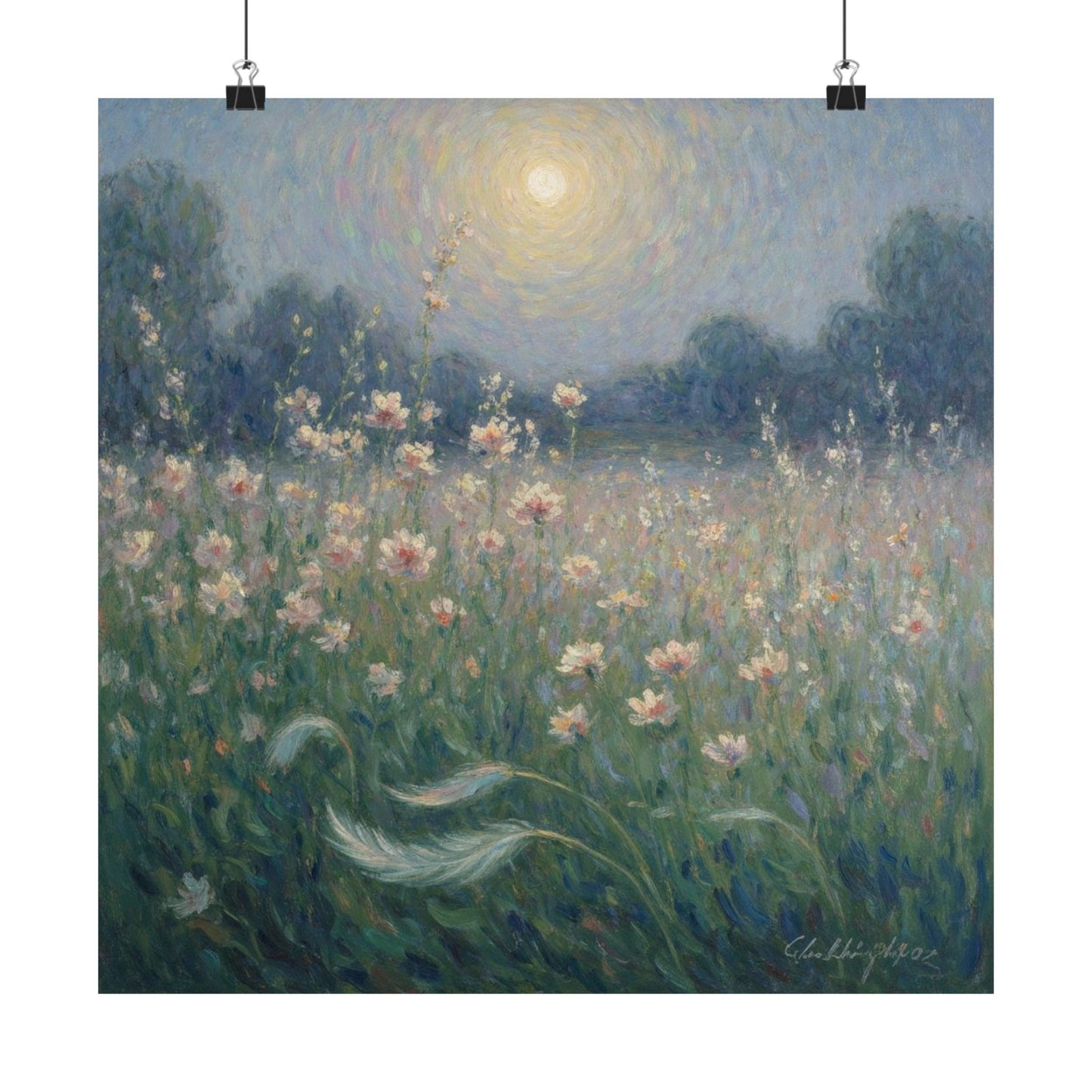 Digital download Impressionism Wildflowers Poster