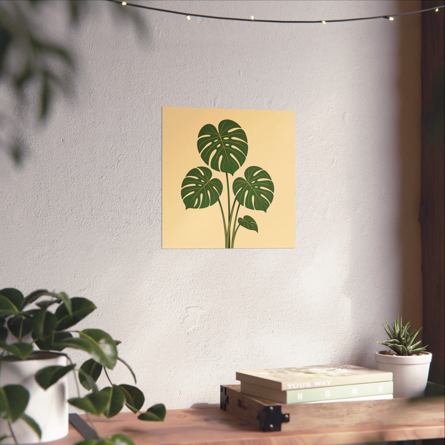 Digital download Poster Monstera Leaf Design