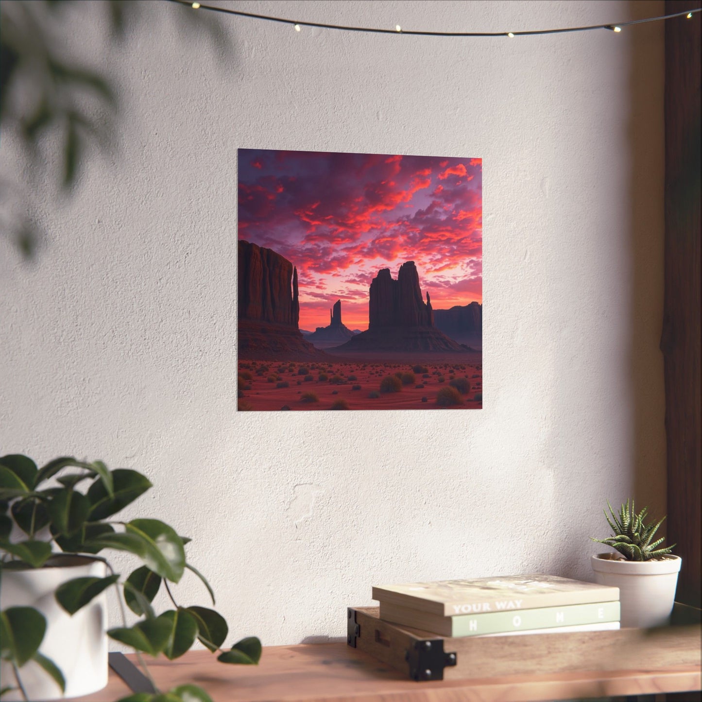 Digital download Sunset Desert Poster