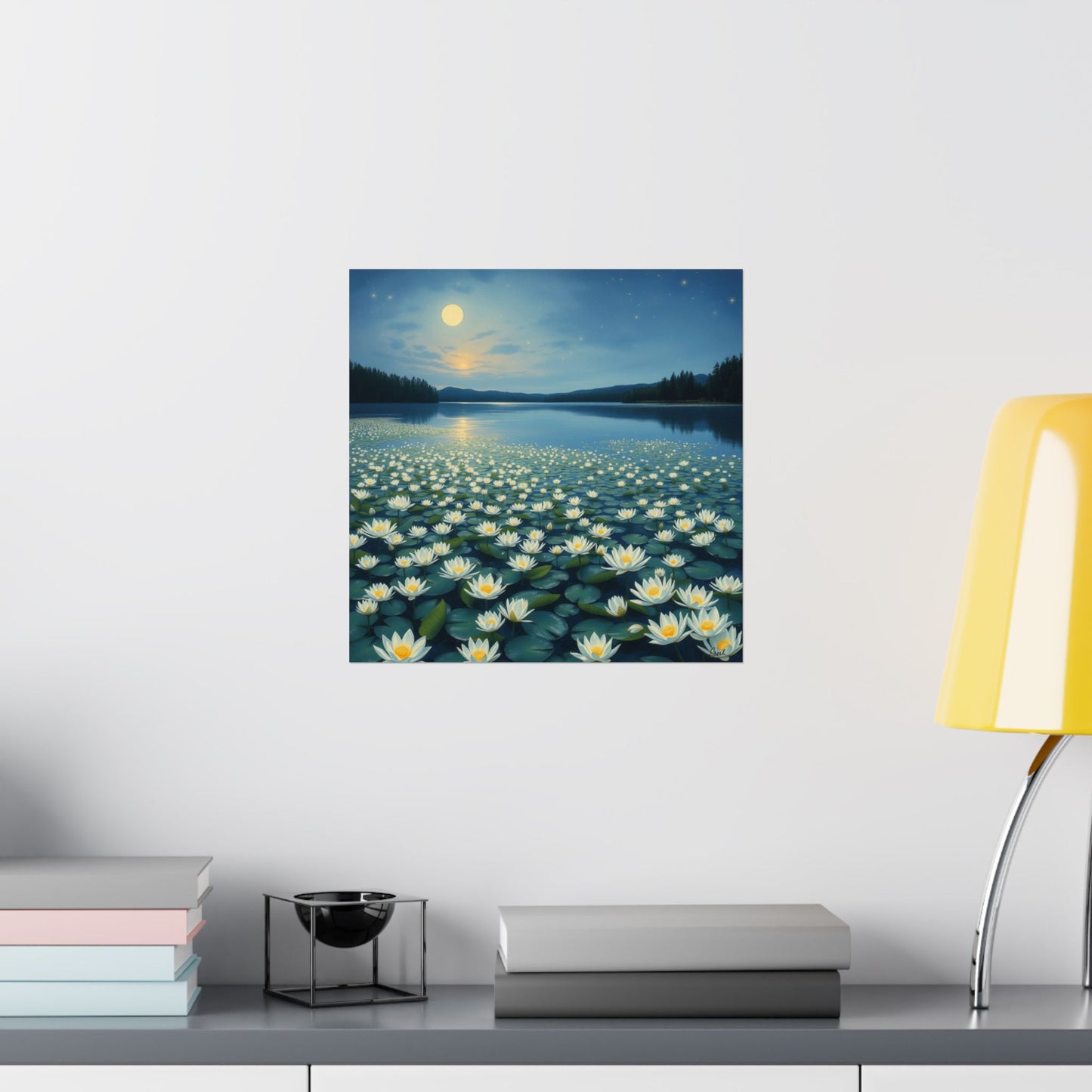 Póster de naturaleza serena, decoración del hogar, arte mural relajante, regalo para amantes de la naturaleza, decoración para espacios de meditación, impresiones de paisajes florales