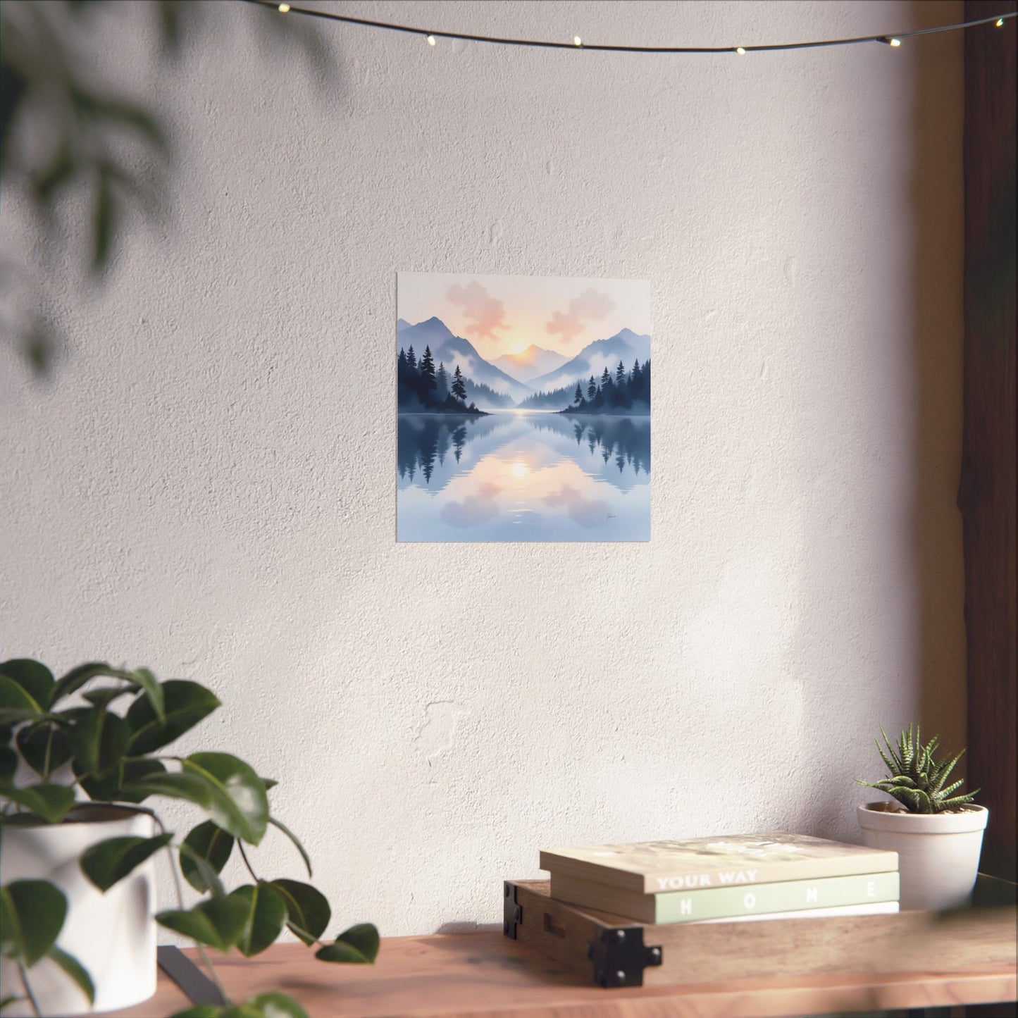 Serene Landscape Posters, Matte Art Prints for Home Decor, Nature Wall Art, Gift for Nature Lovers, Cozy Living Room Decor