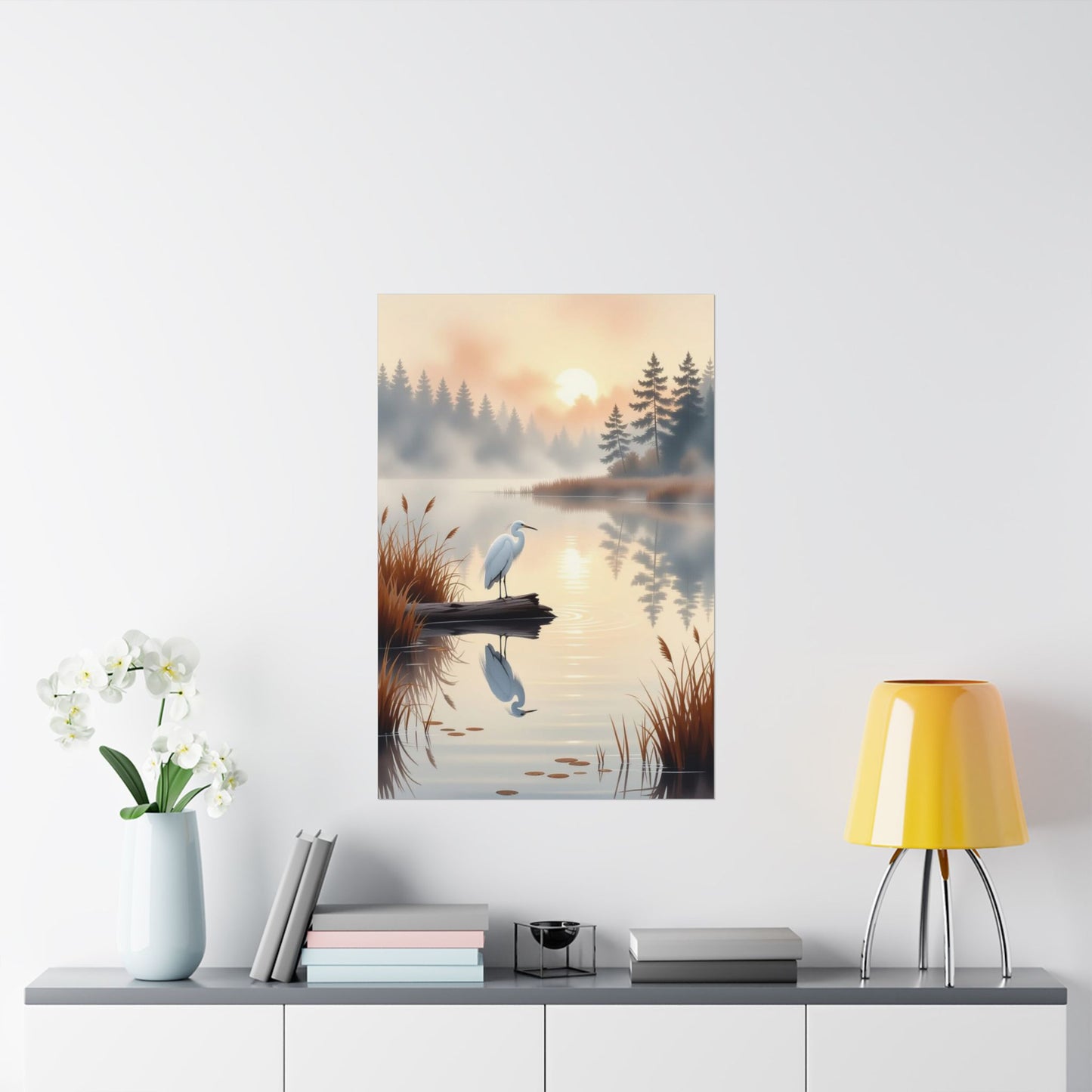 Vertical Posters - Nature-Inspired Tranquil Landscape Art Wall Decor