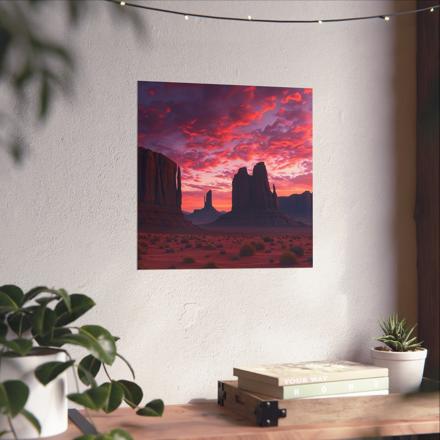 Digital download Sunset Desert Poster