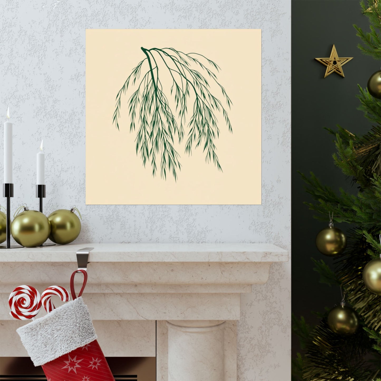 Poster - Willow Leaves Design