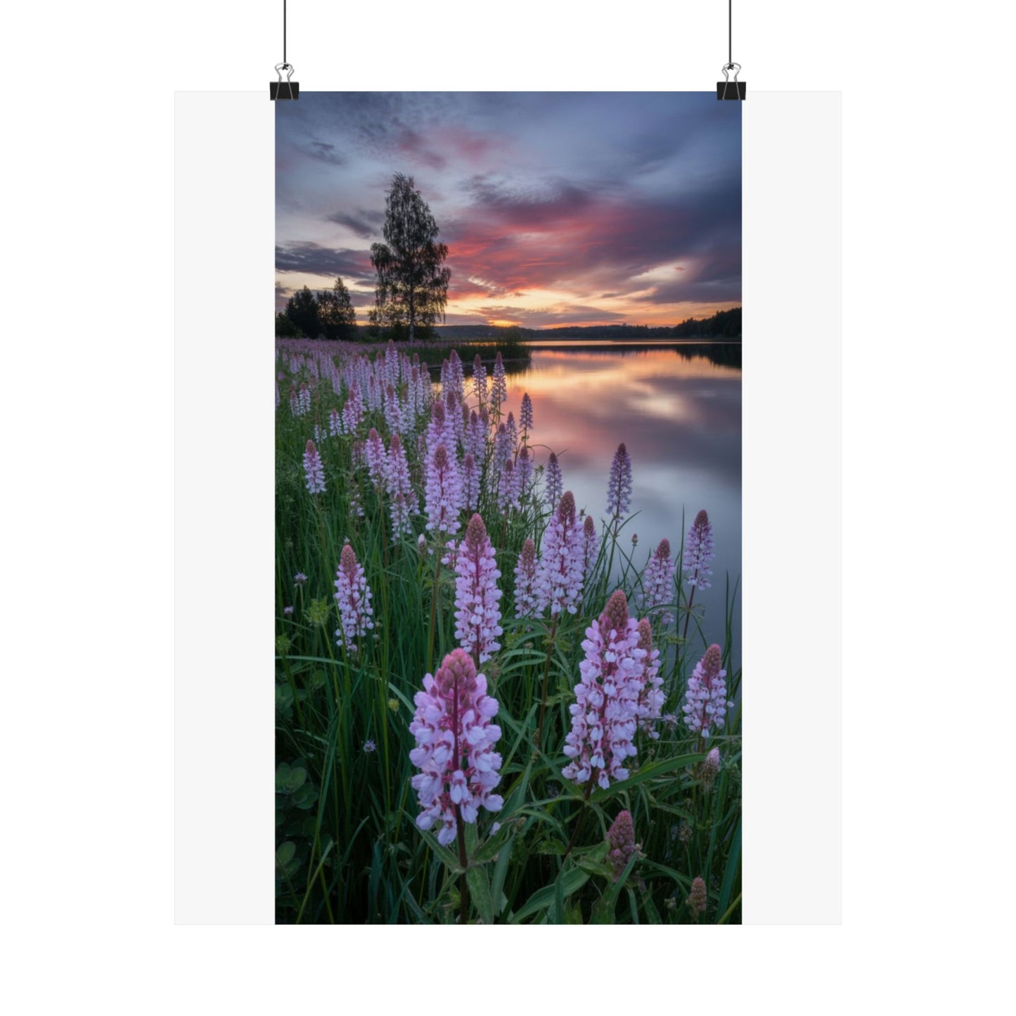 Digital download Vertical Poster - Landscape at Dawn