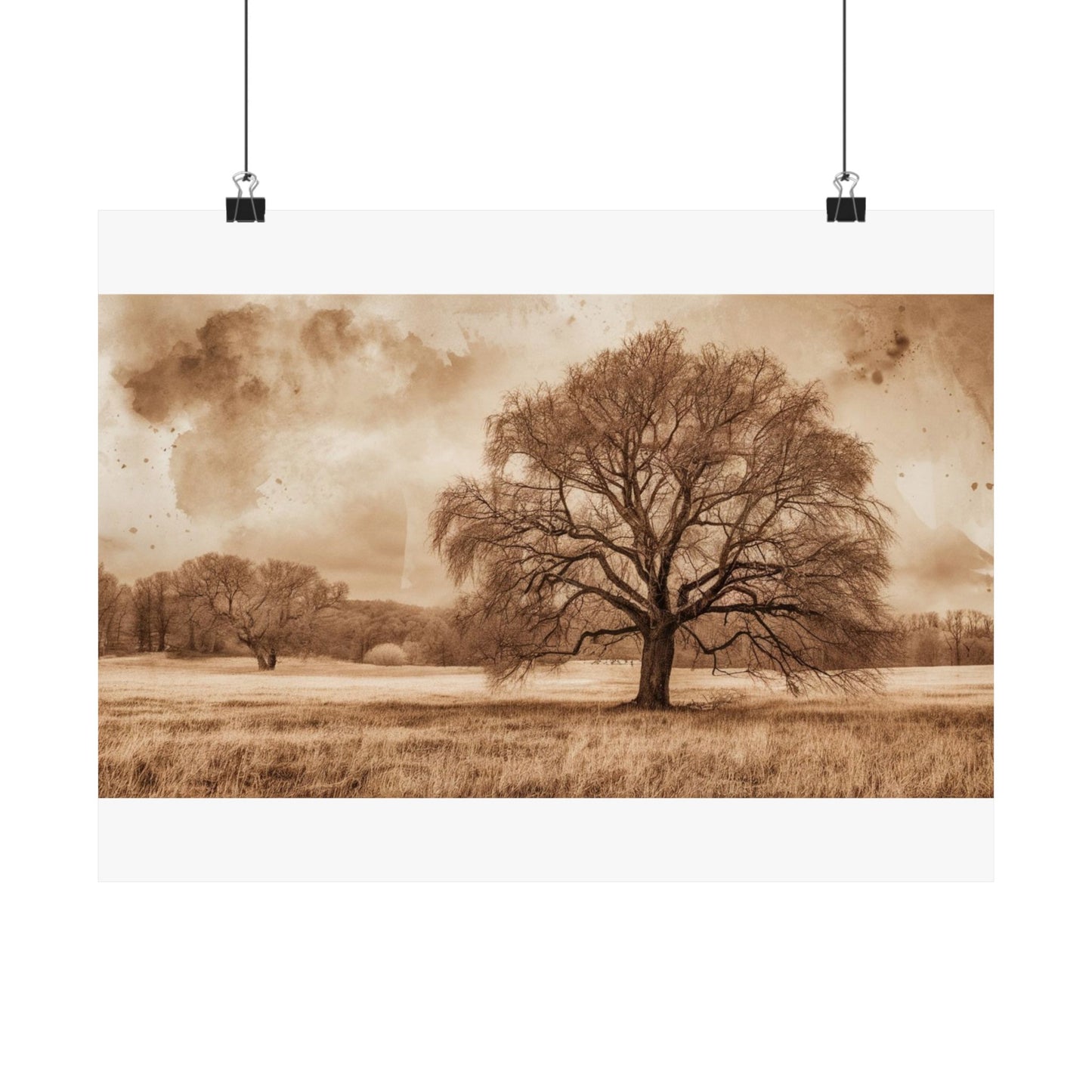 Digital download Rustic Nature Poster, Wall Decor, Earthy Aesthetic, Tree Art Print, Home Decoration, Nature Lover Gift