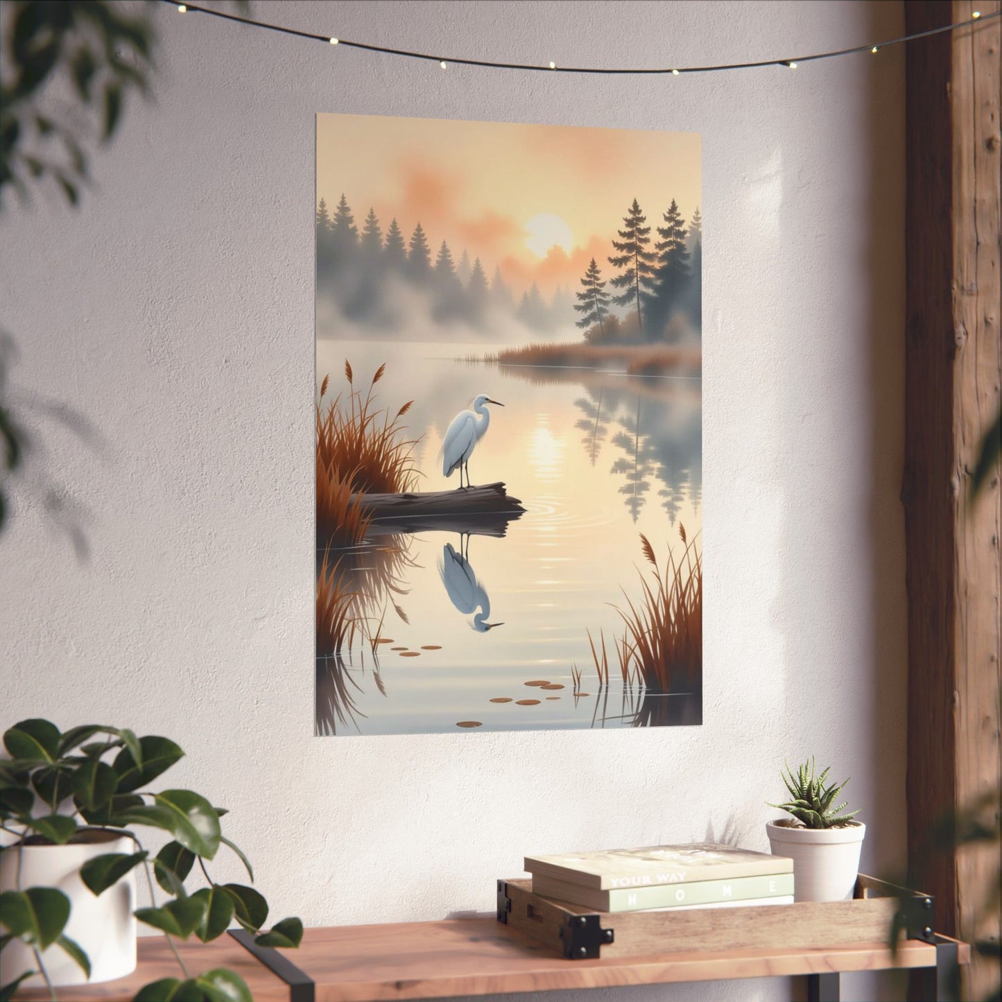 Vertical Posters - Nature-Inspired Tranquil Landscape Art Wall Decor