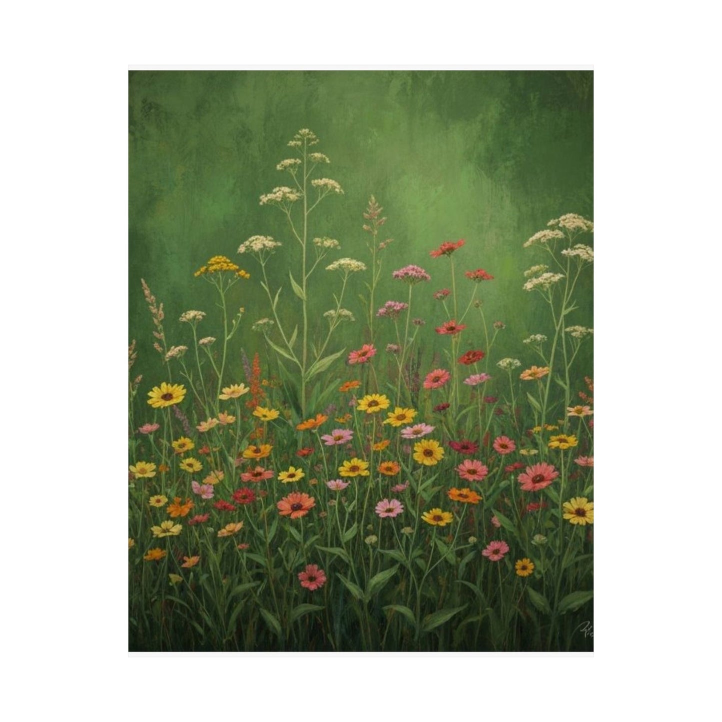 Vintage Wildflowers Poster