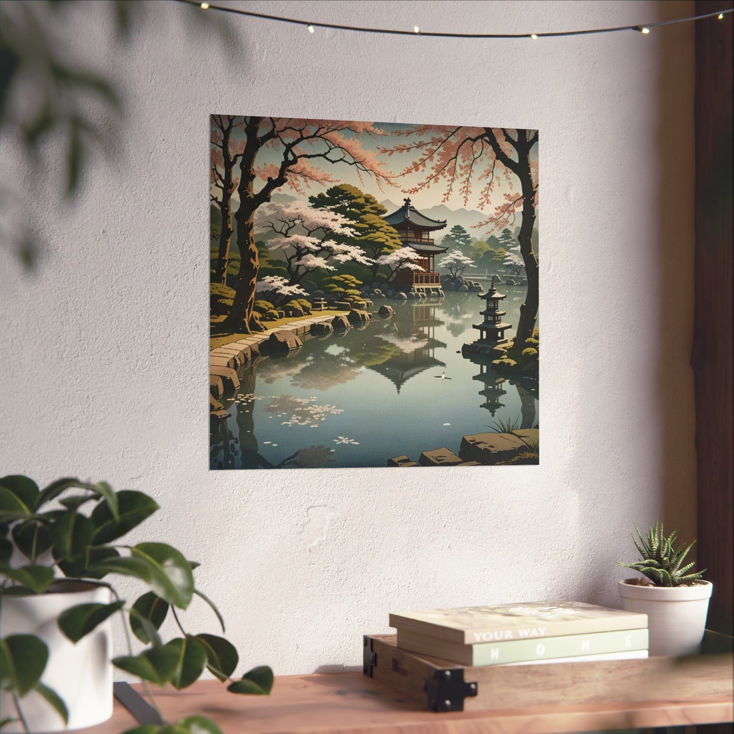 Digital download Poster Serene Japanese Garden