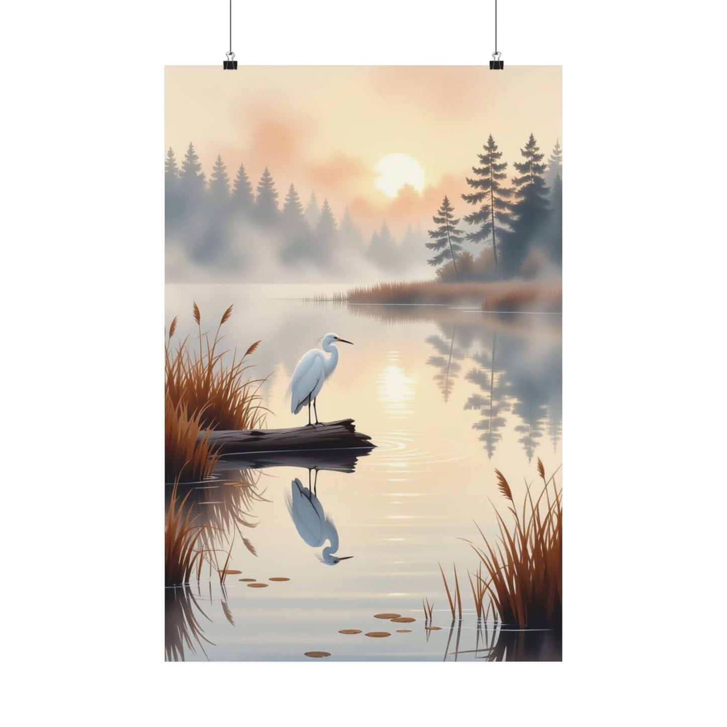Vertical Posters - Nature-Inspired Tranquil Landscape Art Wall Decor