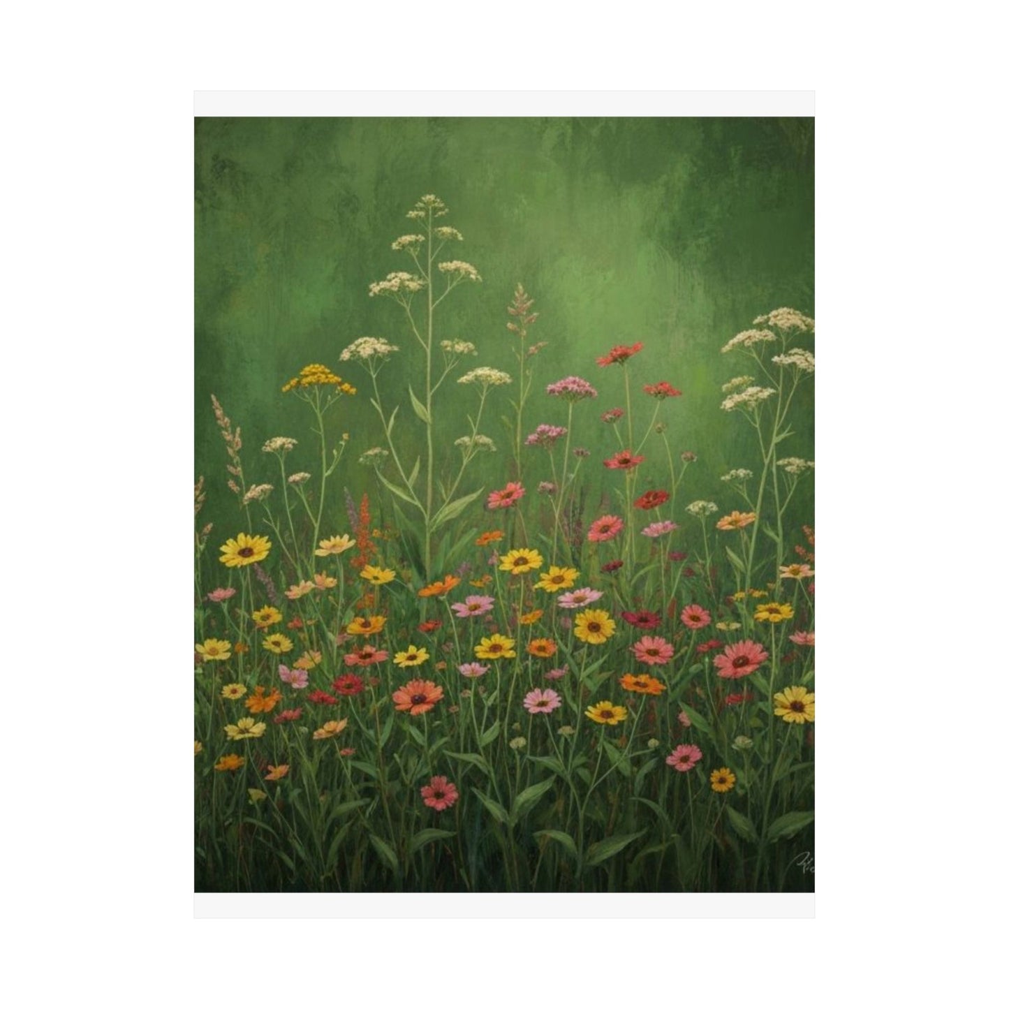 Vintage Wildflowers Poster