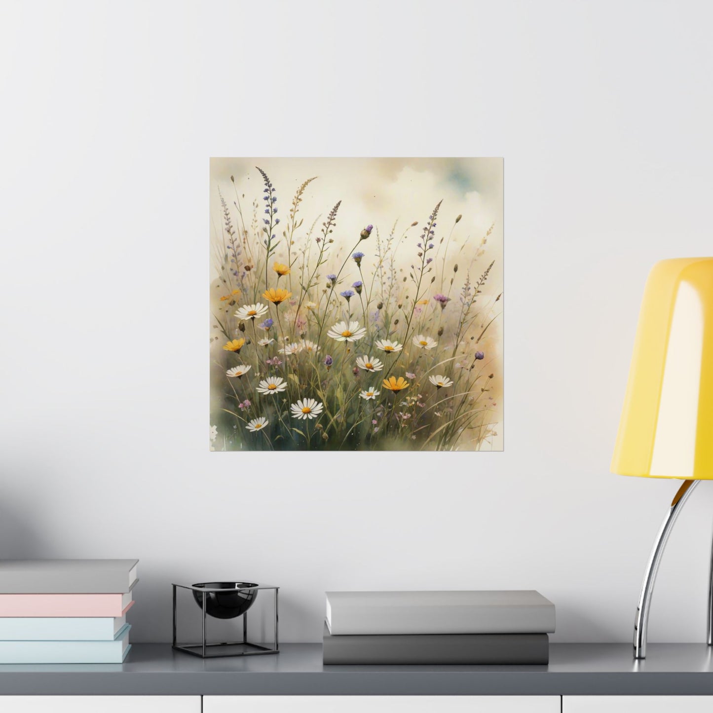 Descarga digital: Póster de naturaleza serena, arte mural floral, decoración de olivar, impresión botánica, estética del hogar, decoración de sala de estar.