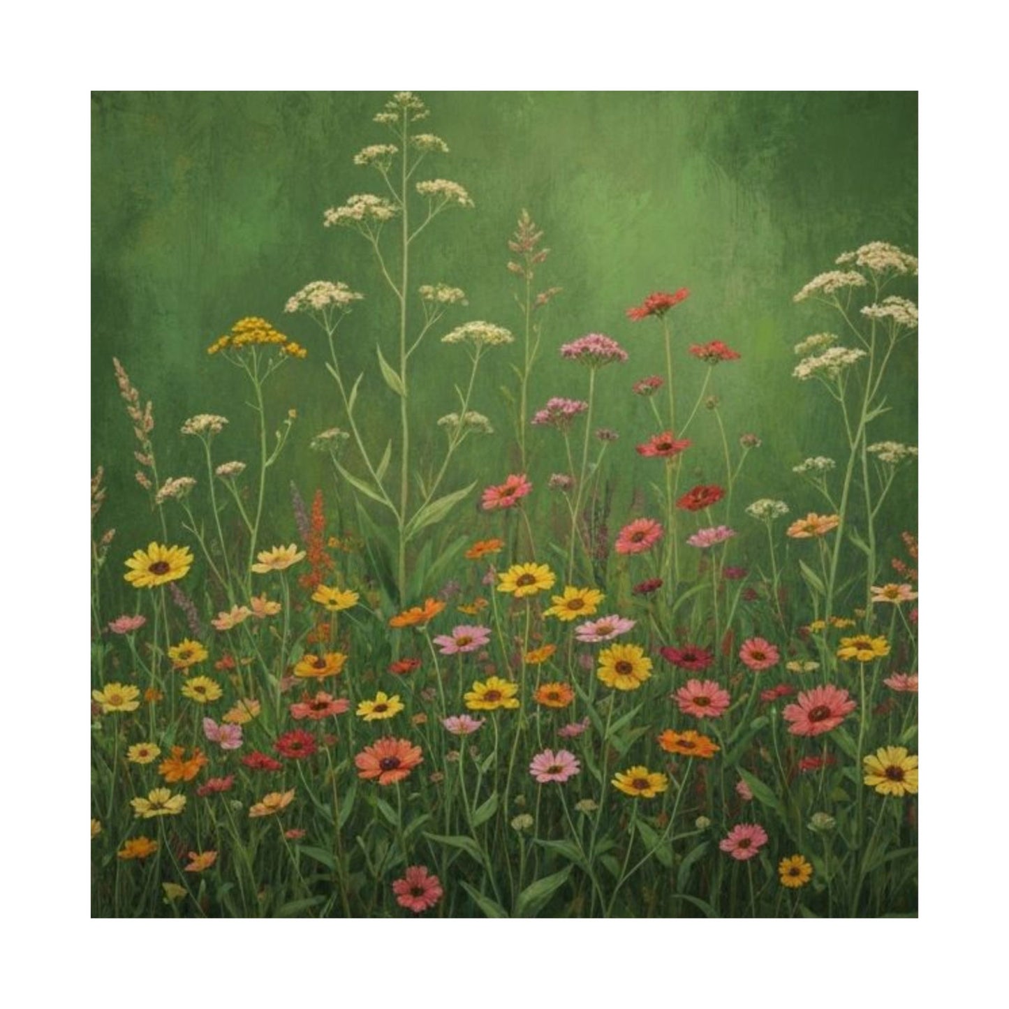 Vintage Wildflowers Poster