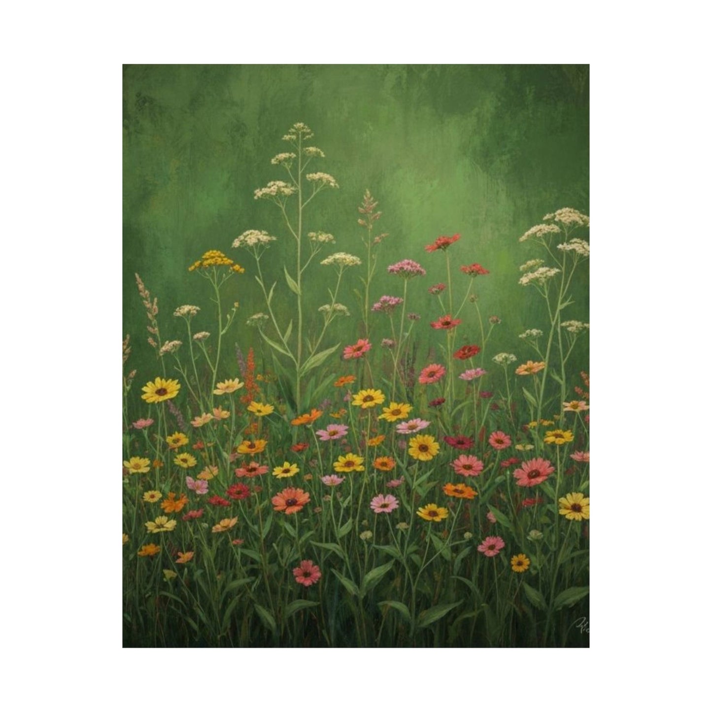 Vintage Wildflowers Poster