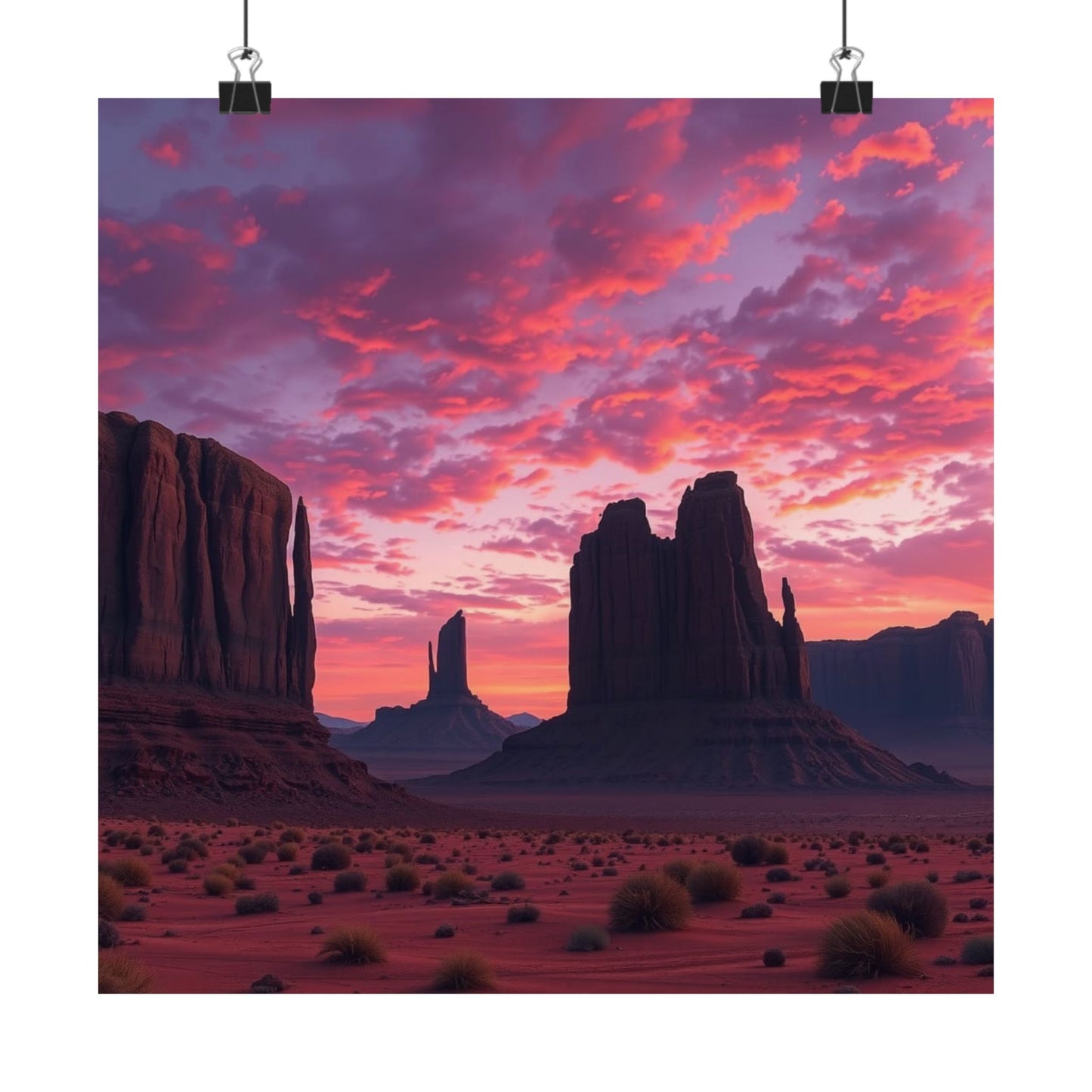 Digital download Sunset Desert Poster