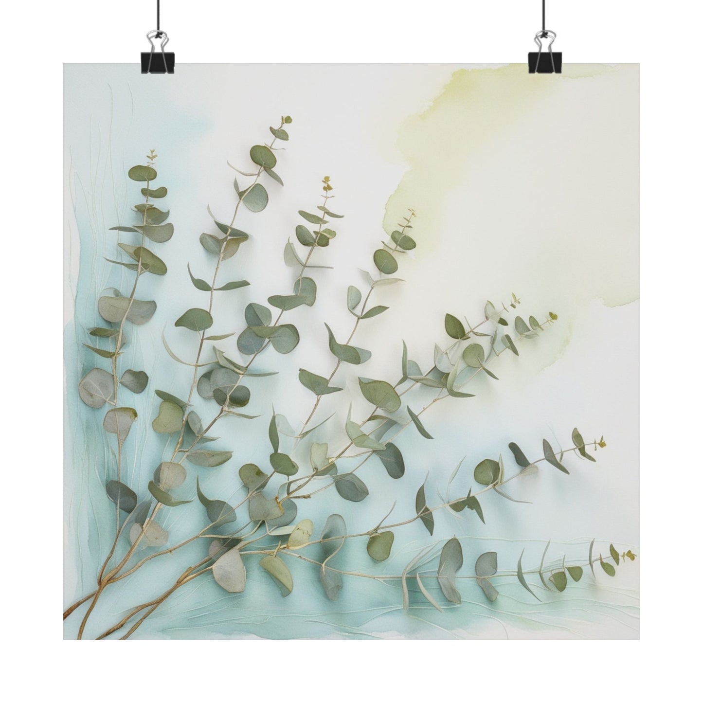 Affiches mates d'eucalyptus, art mural élégant, décoration intérieure, impressions inspirées de la nature, cadeaux pour les amoureux des plantes, décoration botanique