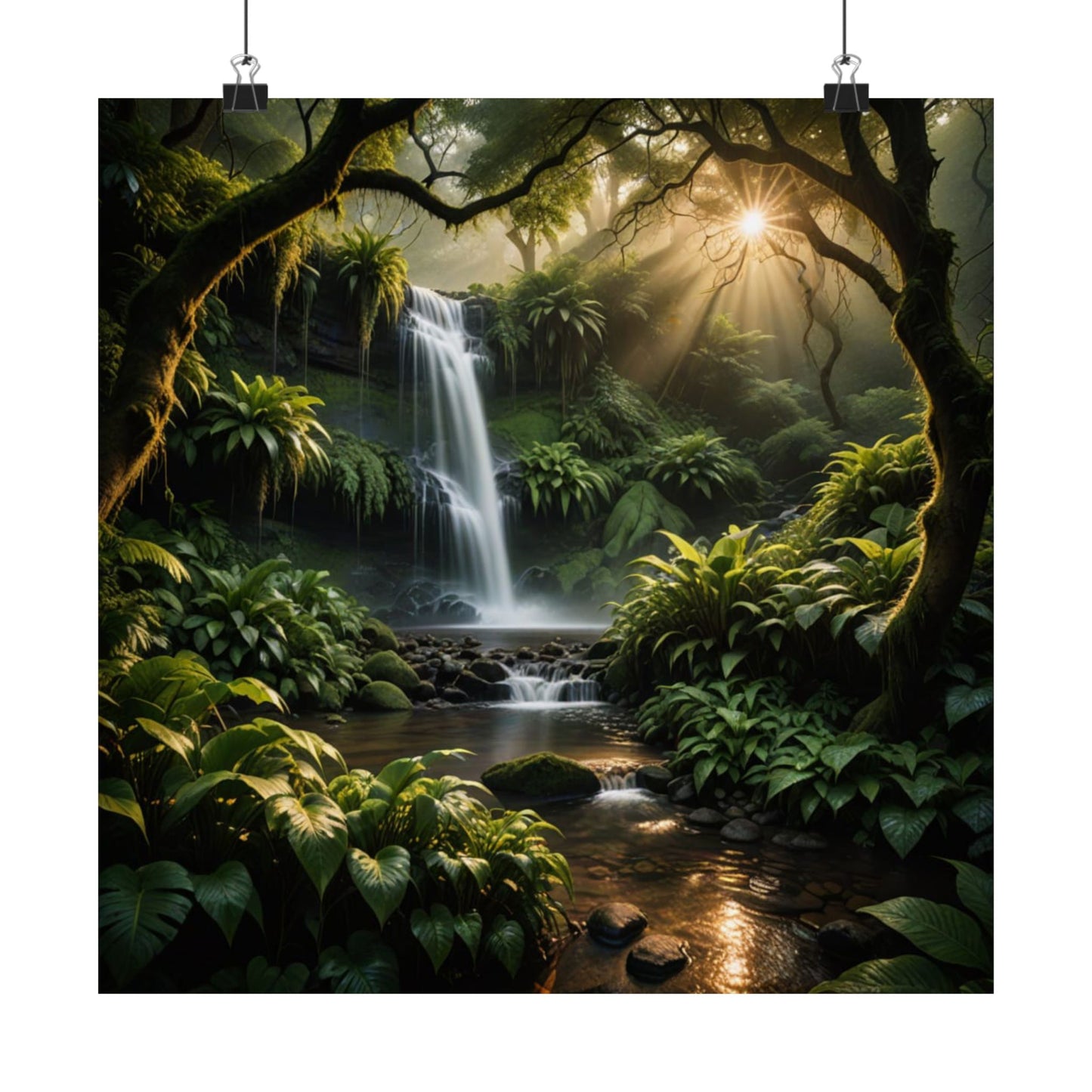 Pósteres verticales mate inspirados en la naturaleza, decoración del hogar, arte mural, paisaje forestal, regalo para amantes de la naturaleza, estética natural