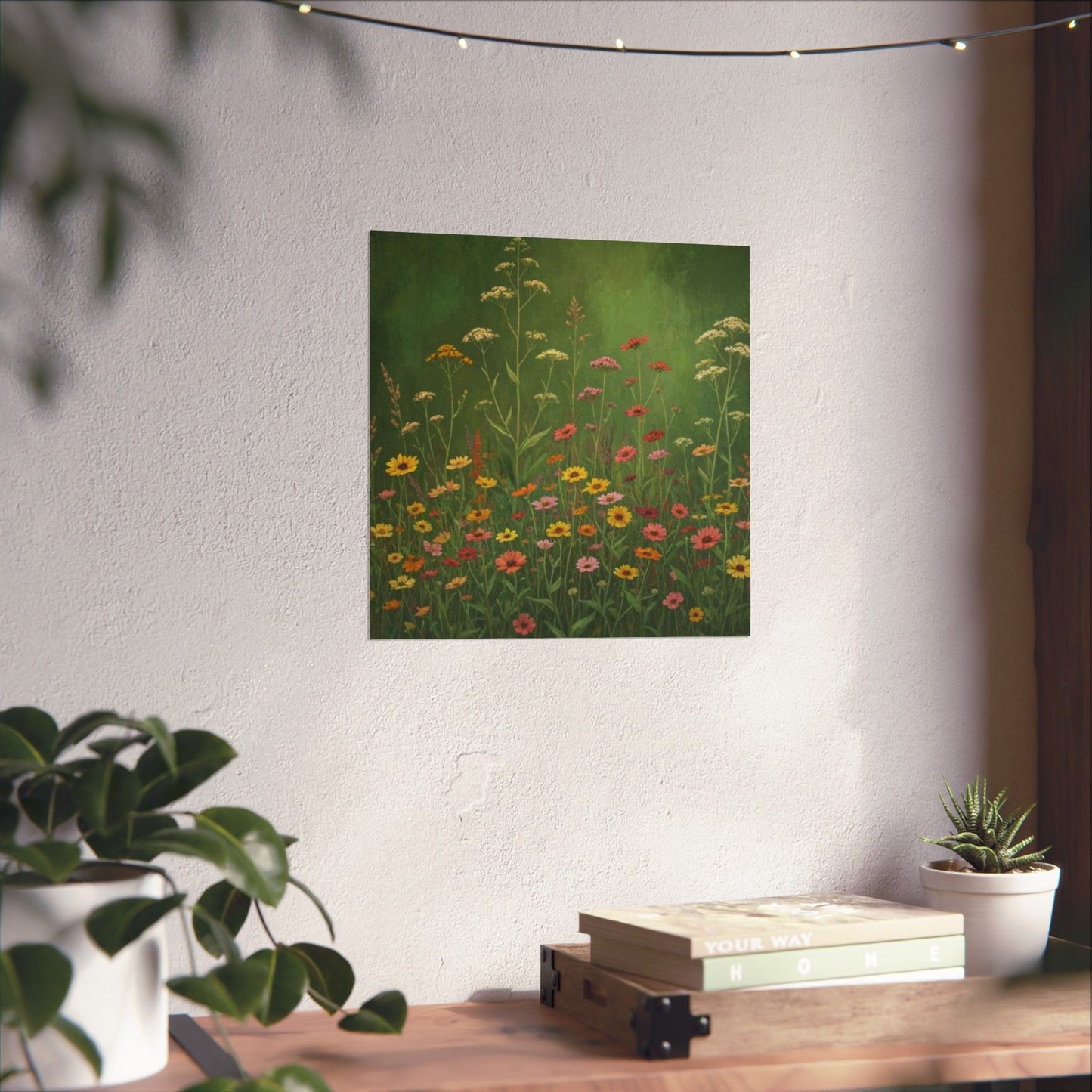 Vintage Wildflowers Poster