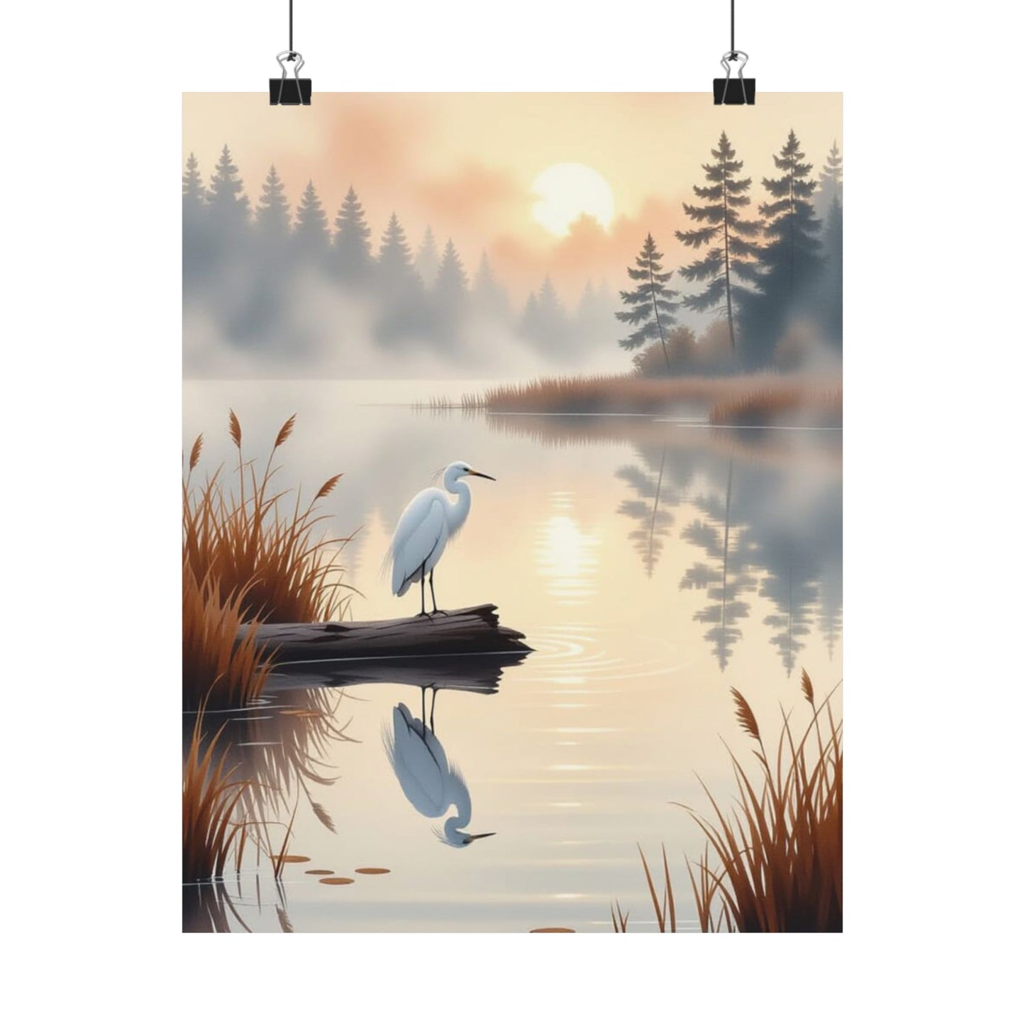 Vertical Posters - Nature-Inspired Tranquil Landscape Art Wall Decor