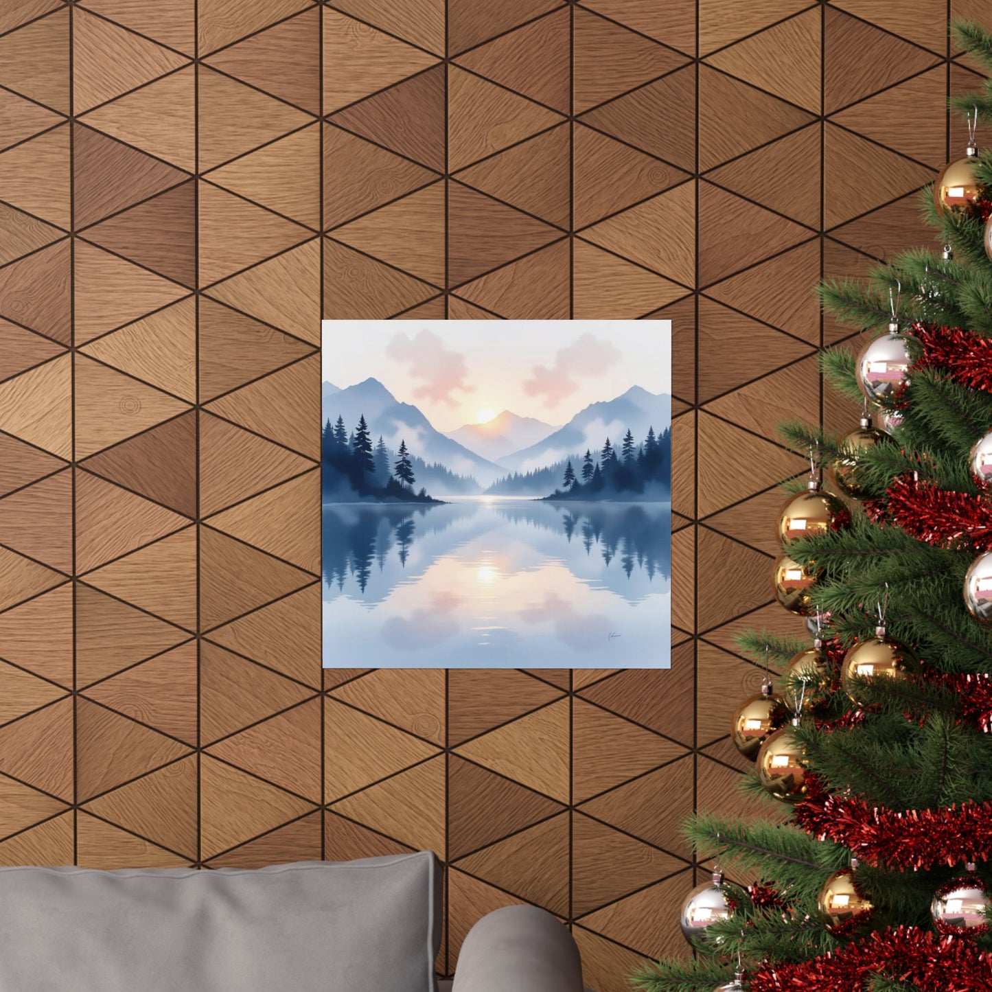 Serene Landscape Posters, Matte Art Prints for Home Decor, Nature Wall Art, Gift for Nature Lovers, Cozy Living Room Decor