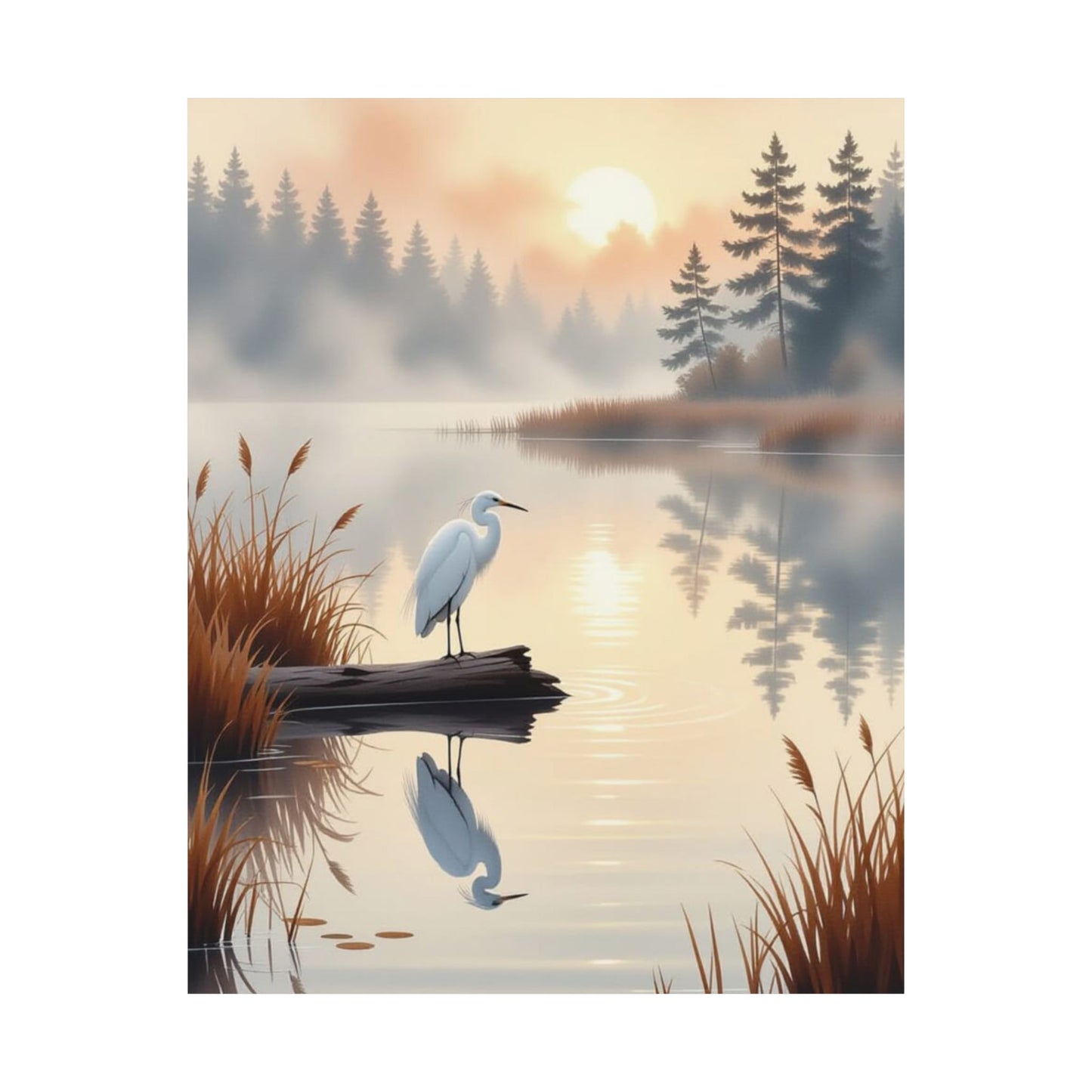 Vertical Posters - Nature-Inspired Tranquil Landscape Art Wall Decor