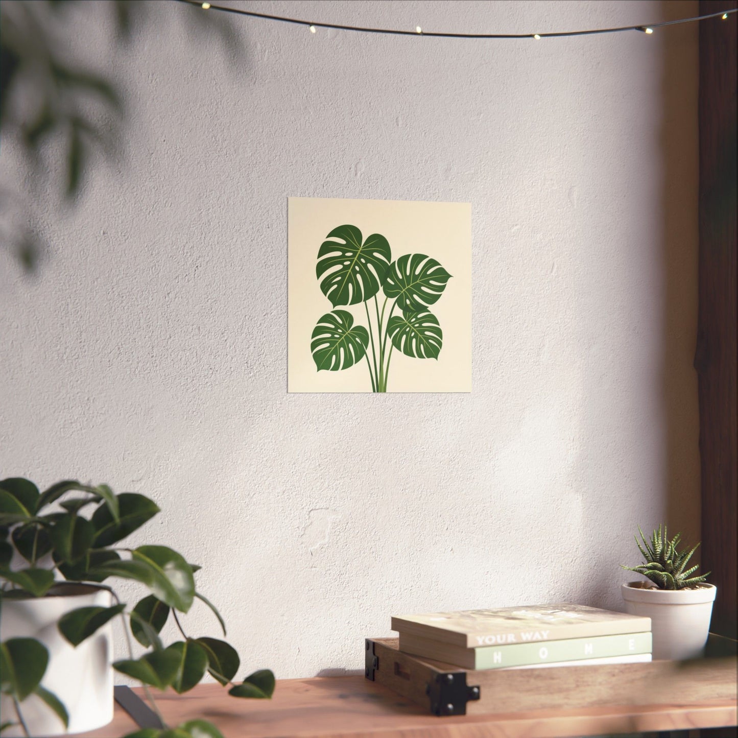 Digital download Poster Monstera Leaf Design