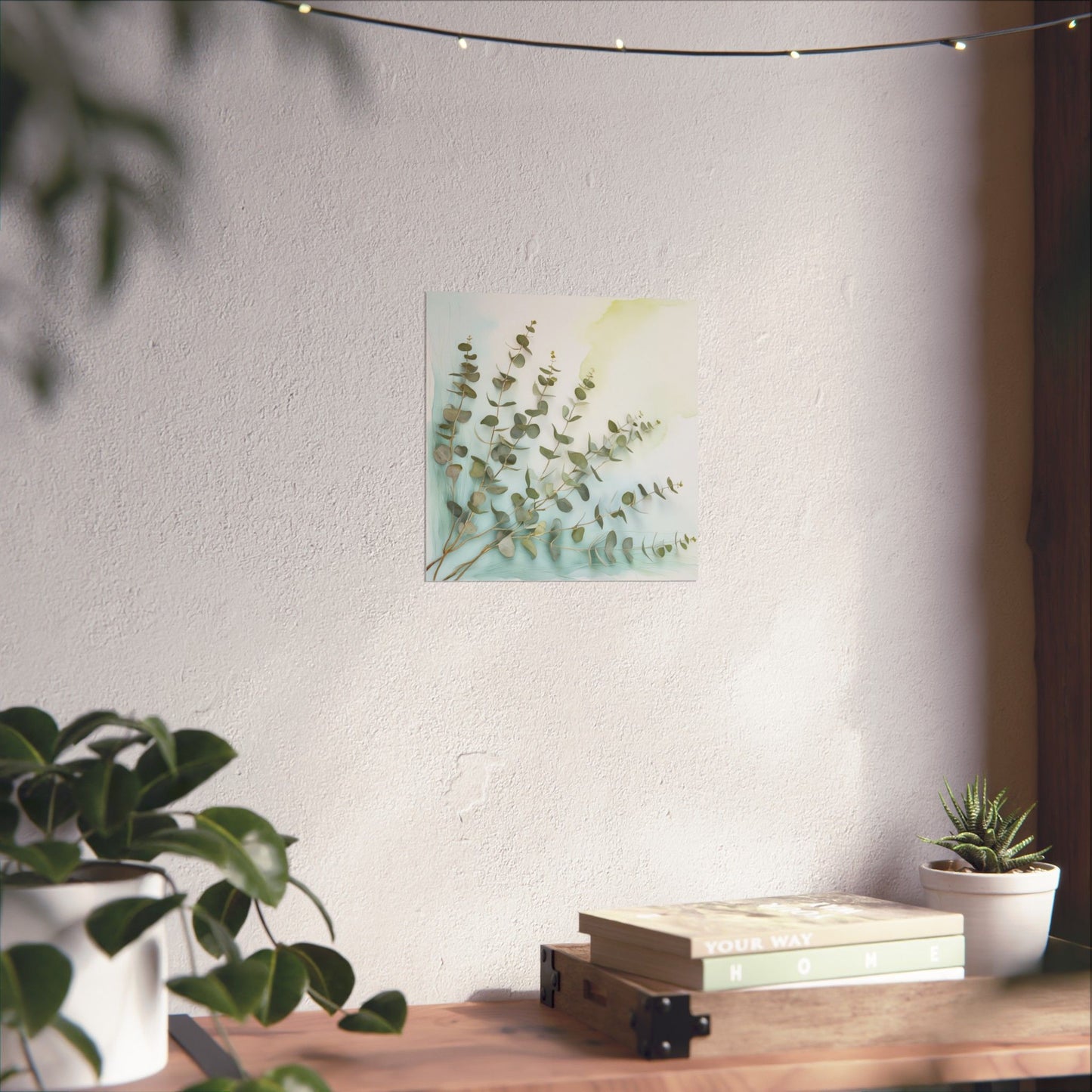 Affiches mates d'eucalyptus, art mural élégant, décoration intérieure, impressions inspirées de la nature, cadeaux pour les amoureux des plantes, décoration botanique