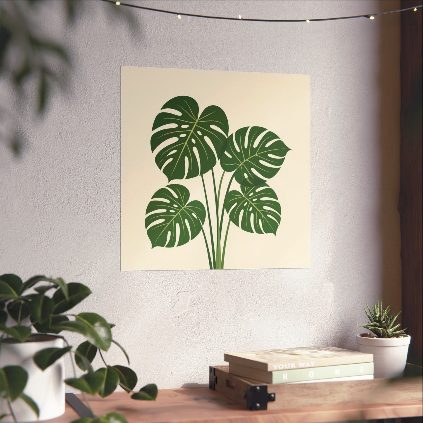 Digital download Poster Monstera Leaf Design