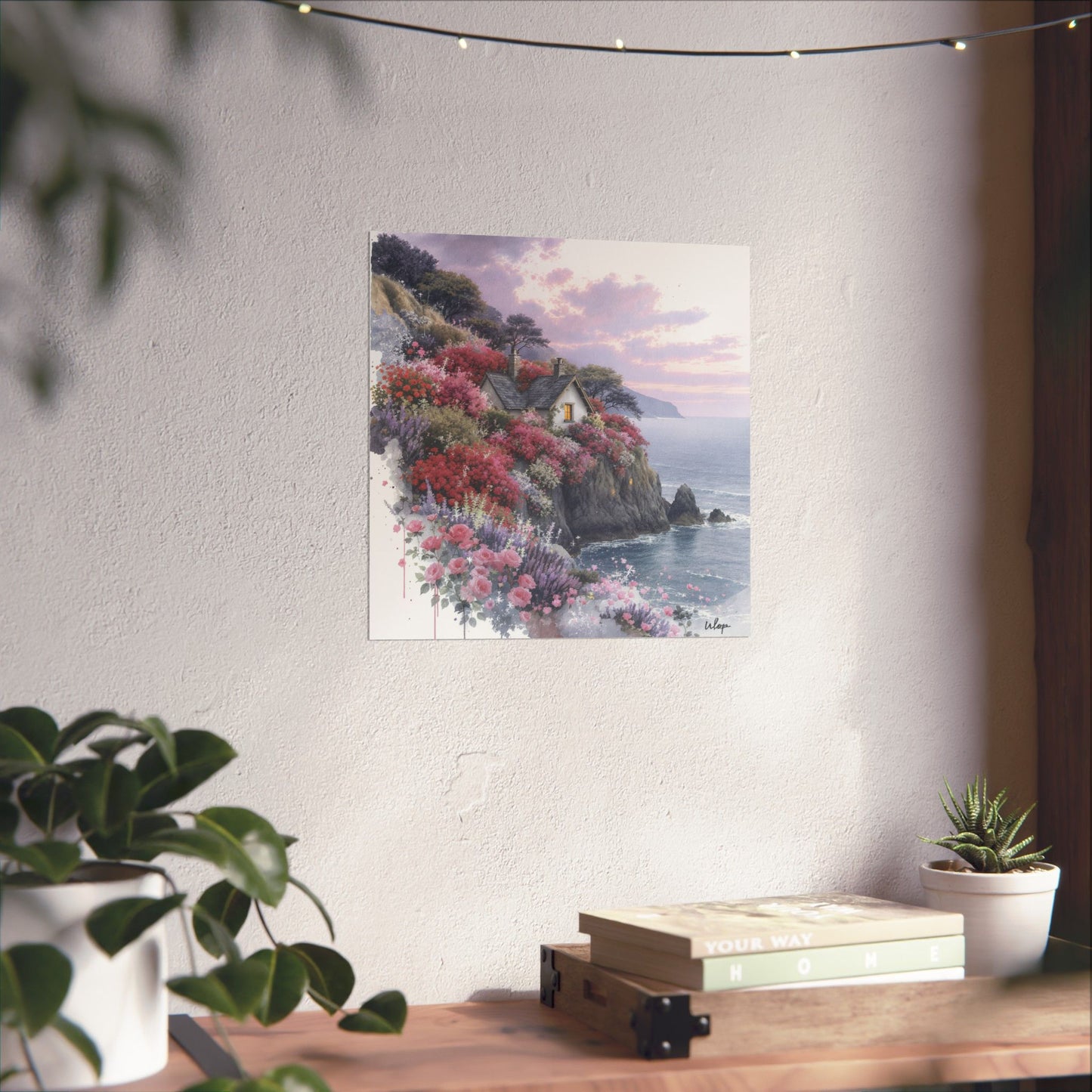 Digital download Coastal House Matte Poster