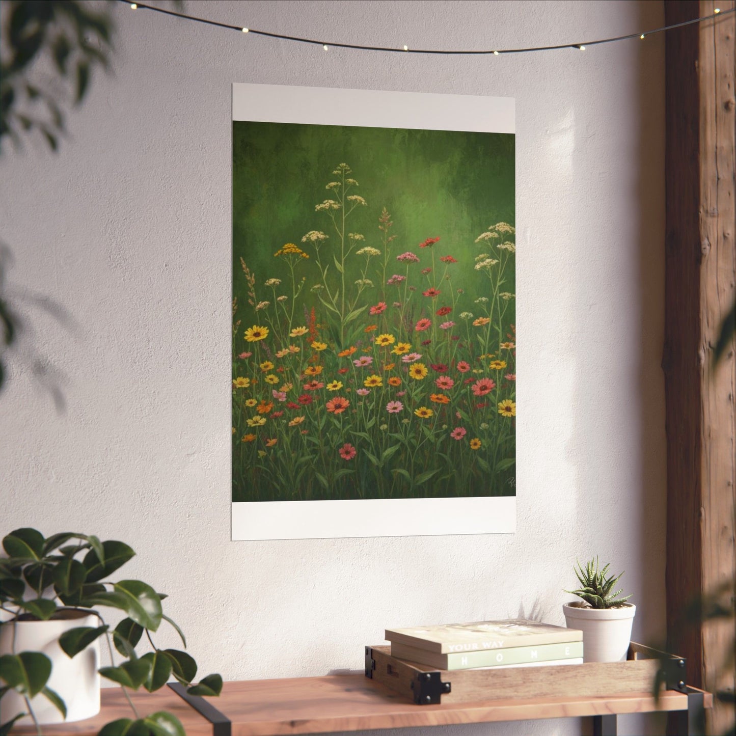 Vintage Wildflowers Poster