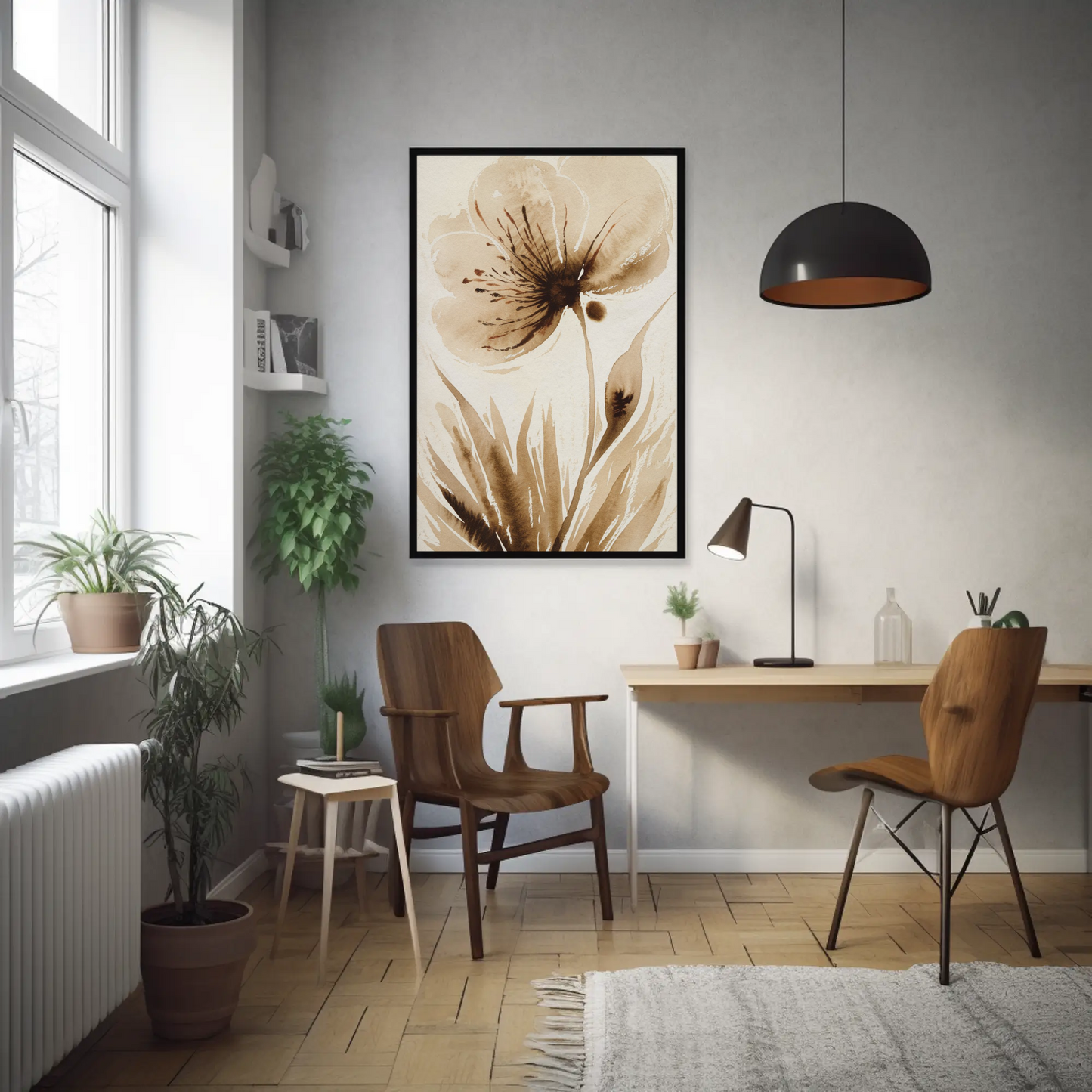 Elegantes pósteres florales mate, decoración de pared, láminas artísticas, decoración del hogar, ideas de regalo para ella