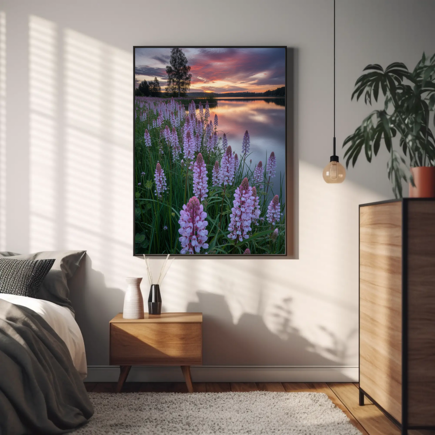 Digital download Vertical Poster - Landscape at Dawn