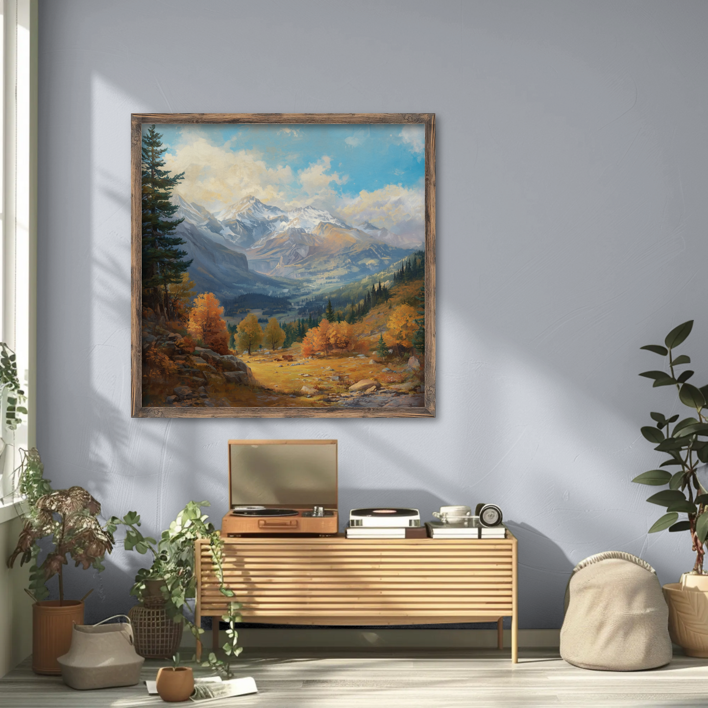 Posters - Scenic Mountain Valley Landscape
