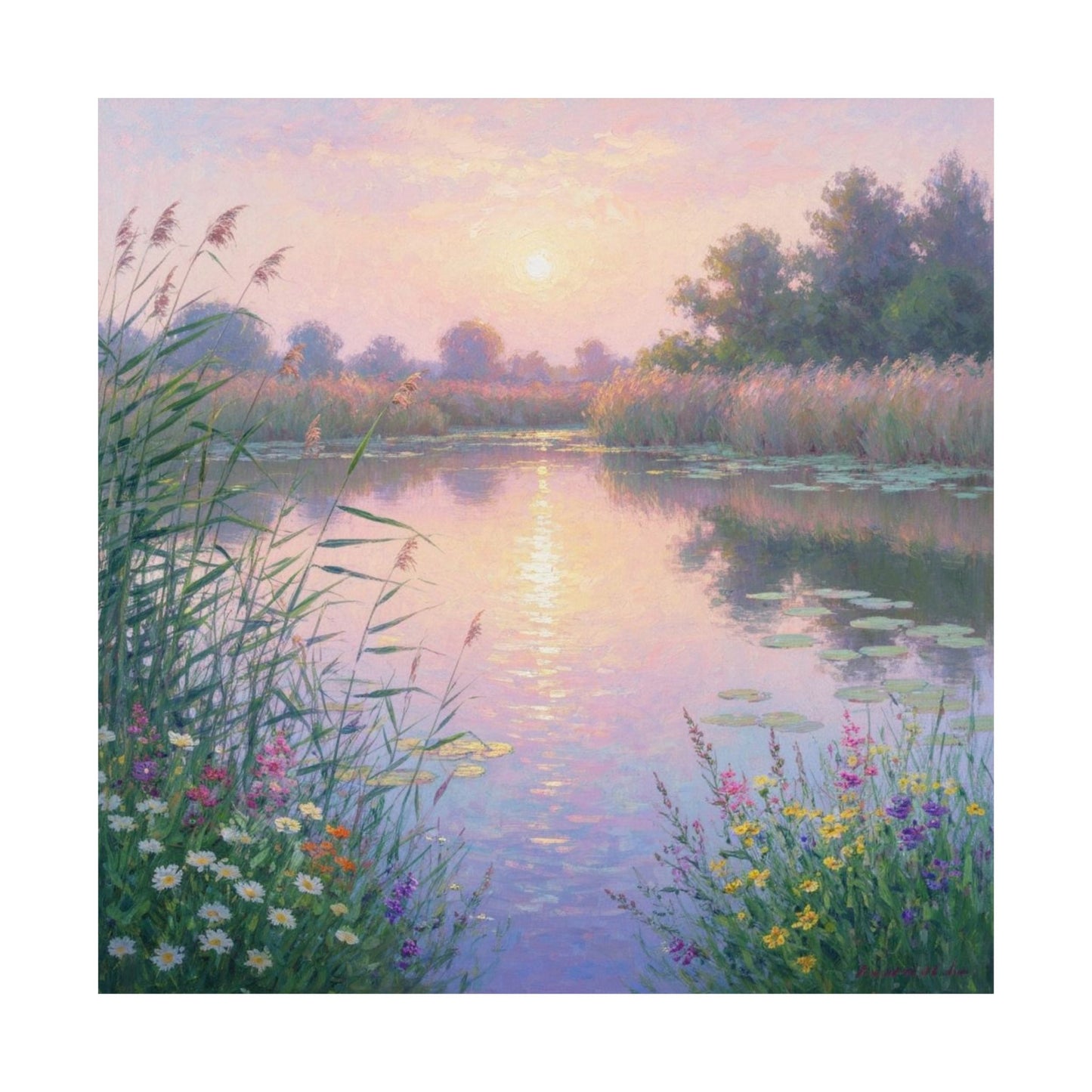 Pósteres verticales de naturaleza serena, arte mural tranquilo, decoración de paisajes florales, estética bohemia, regalo para amantes de la naturaleza, obra de arte para la sala de estar