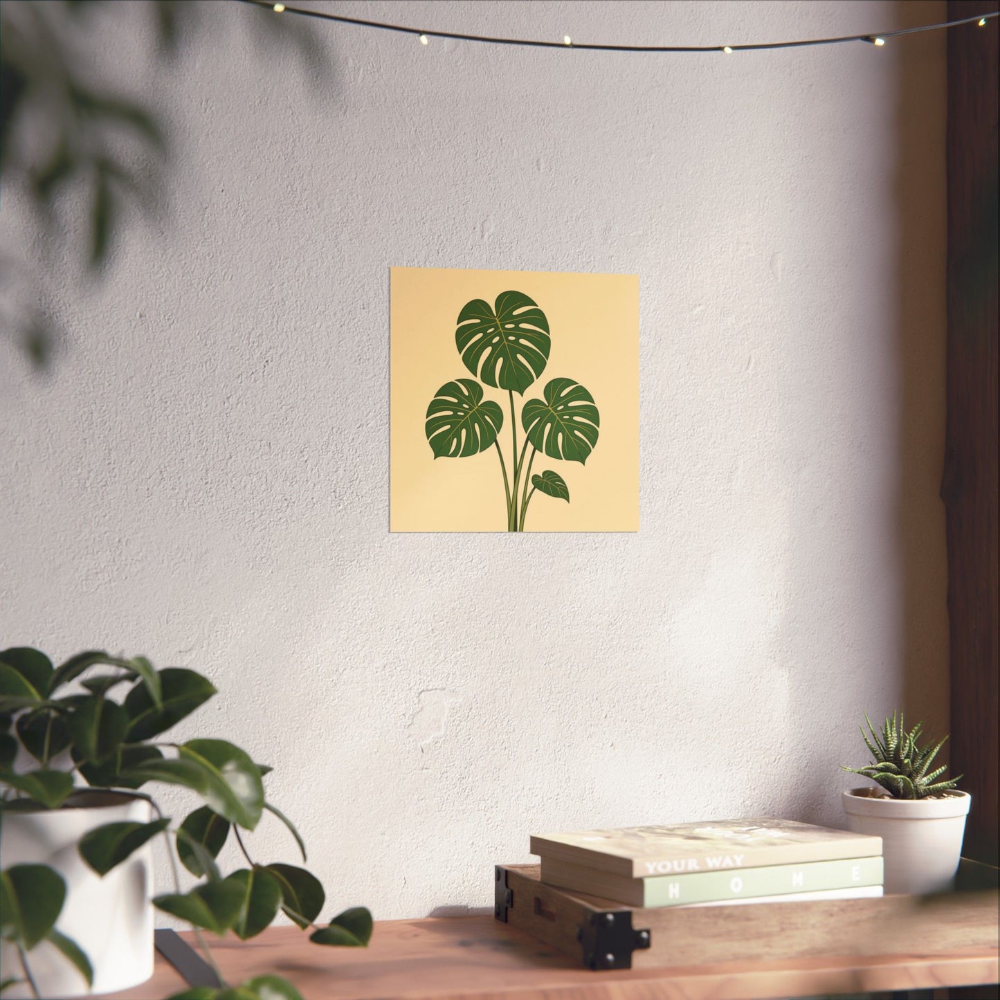 Digital download Poster Monstera Leaf Design