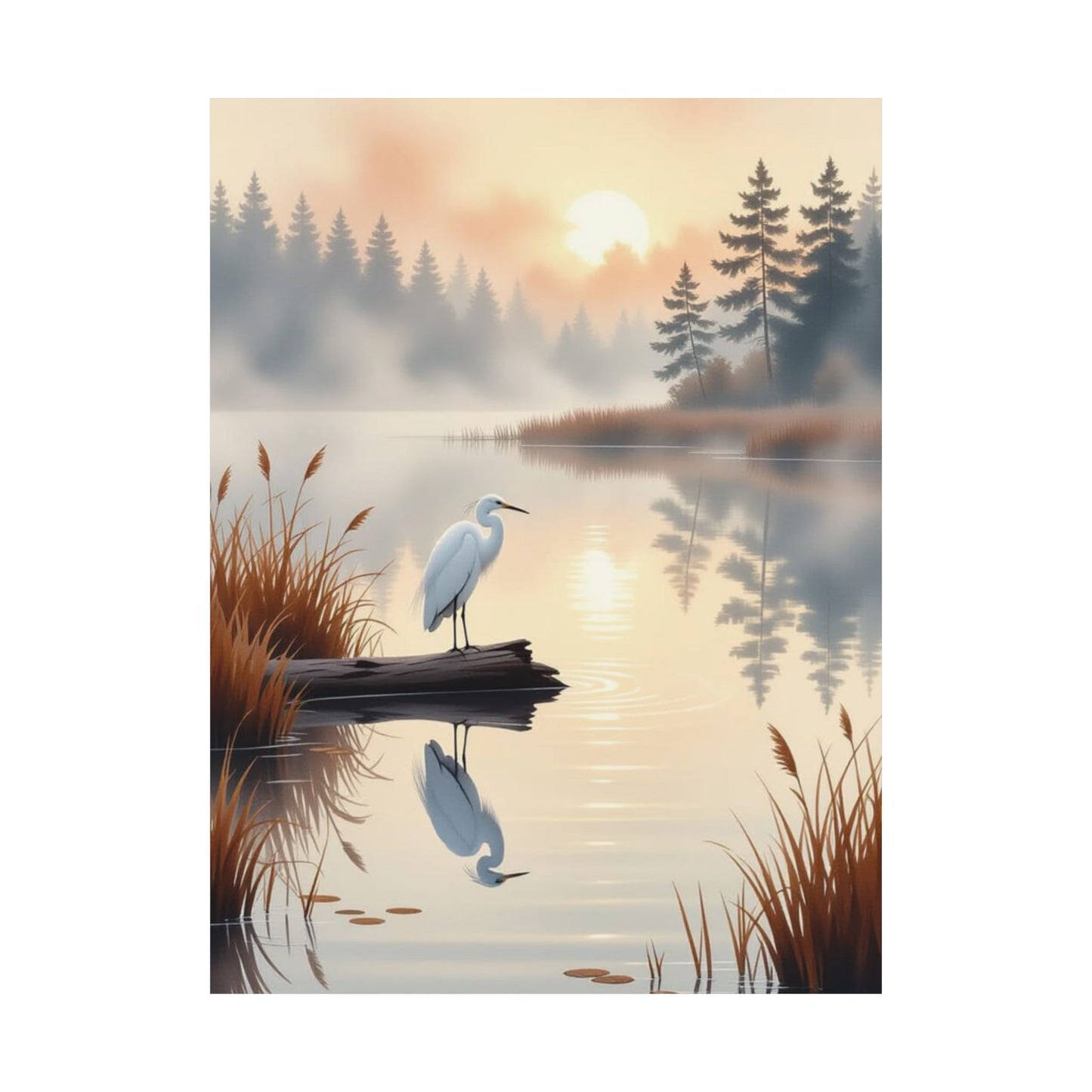 Vertical Posters - Nature-Inspired Tranquil Landscape Art Wall Decor