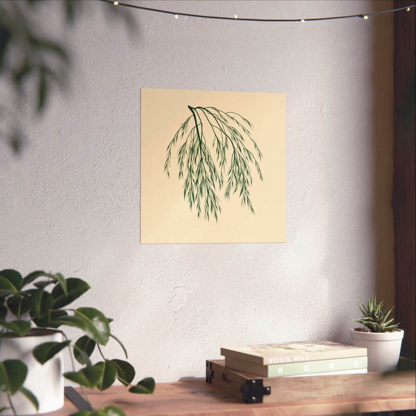 Poster - Willow Leaves Design