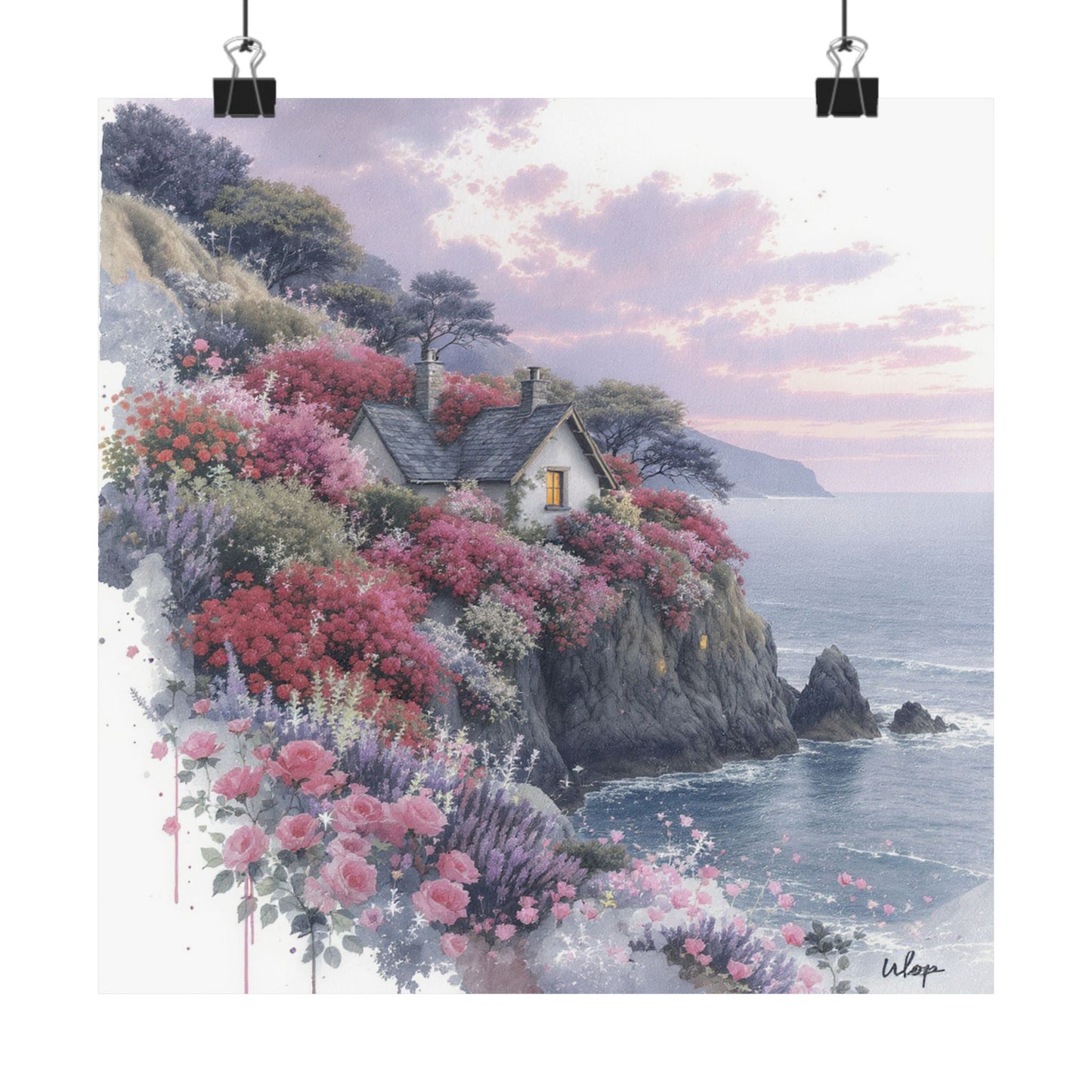 Digital download Coastal House Matte Poster