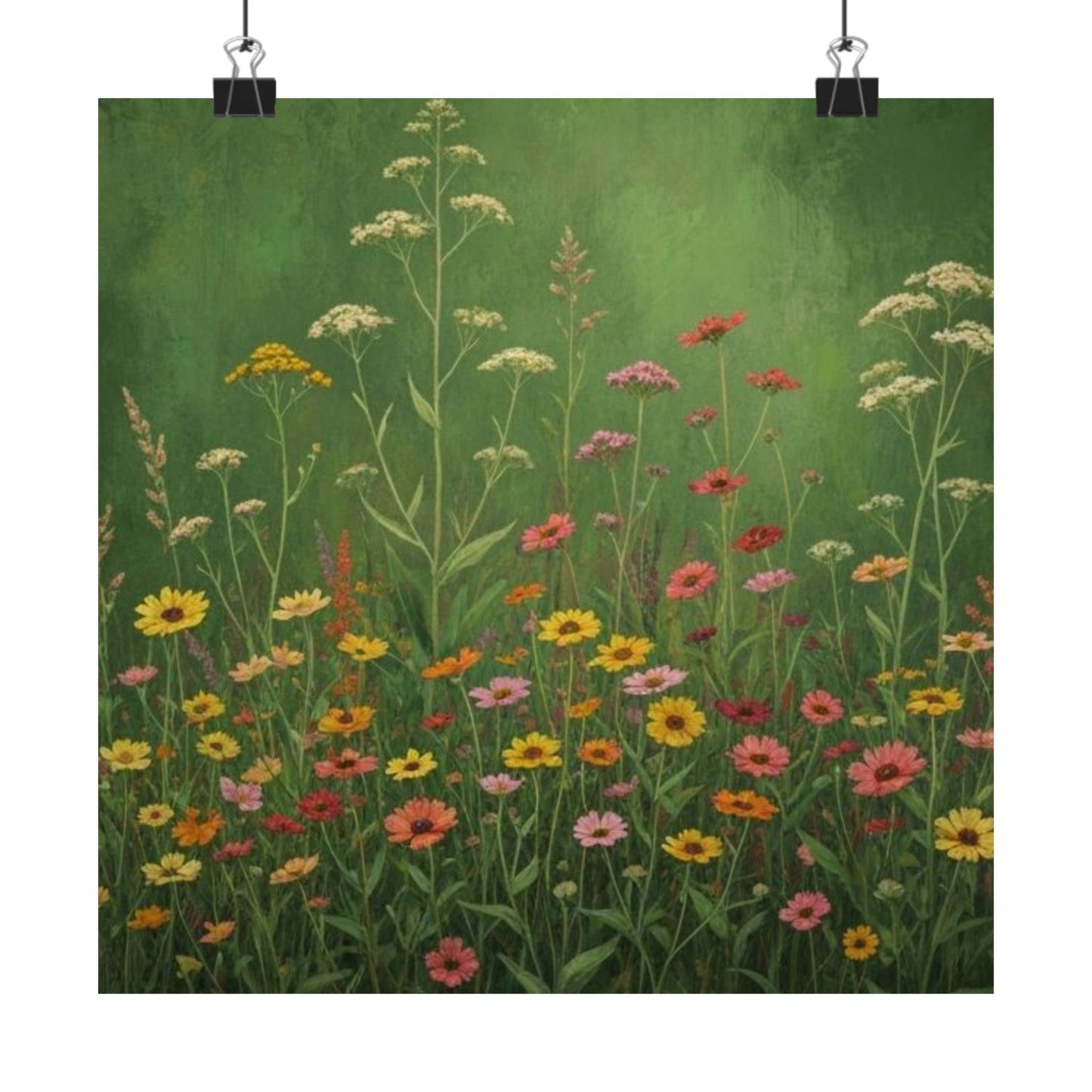 Vintage Wildflowers Poster