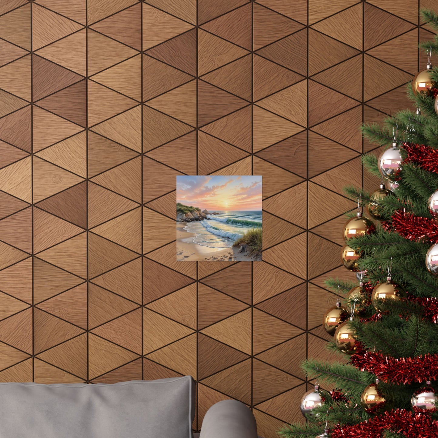 Arte mural de atardecer costero, pósteres mate para amantes de la playa, decoración del hogar, regalo para amantes de la naturaleza, decoración de casas de playa, impresión escénica