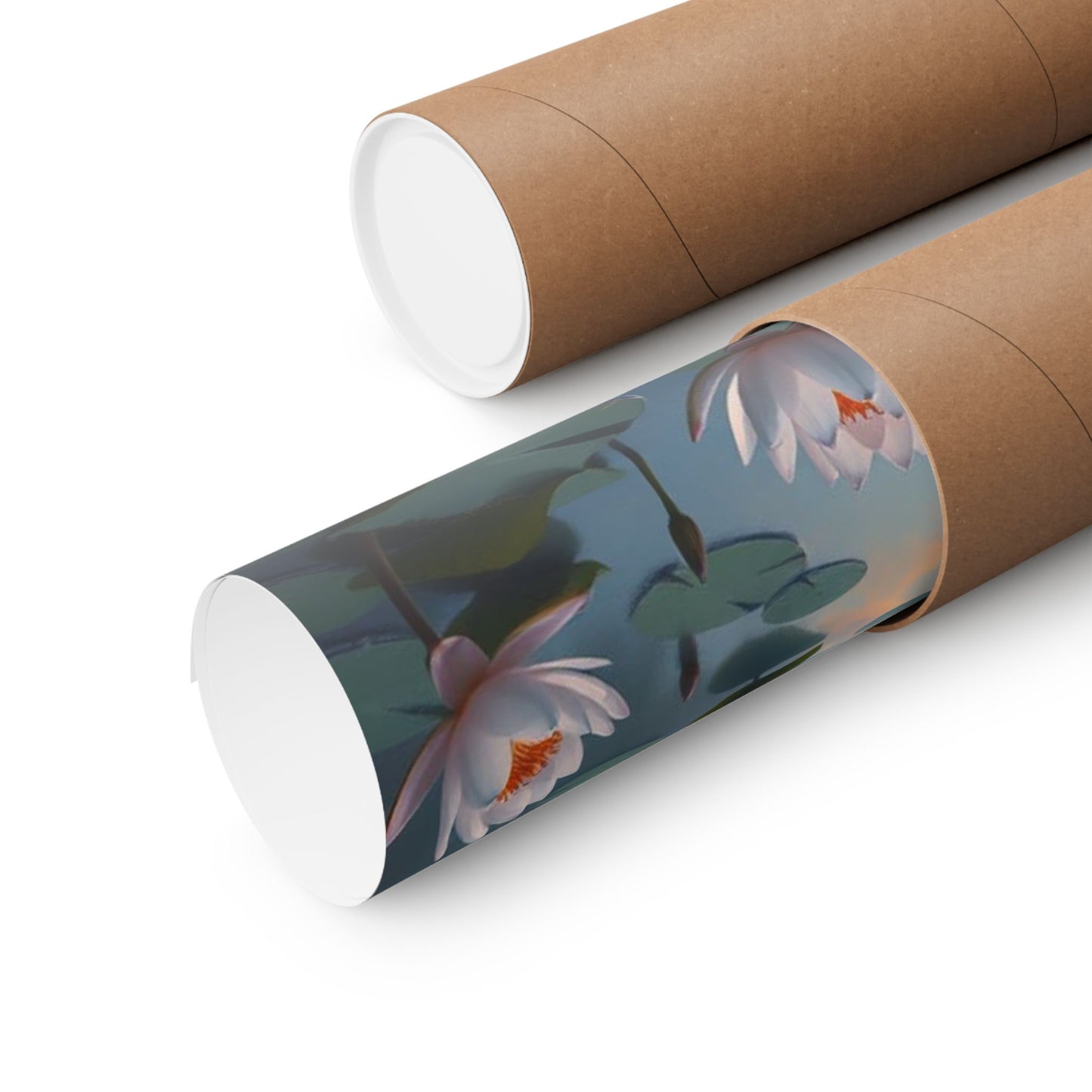 Póster de flor de loto relajante | Arte mural natural, decoración del hogar con serenidad, regalo de meditación, estampado floral, arte ecológico
