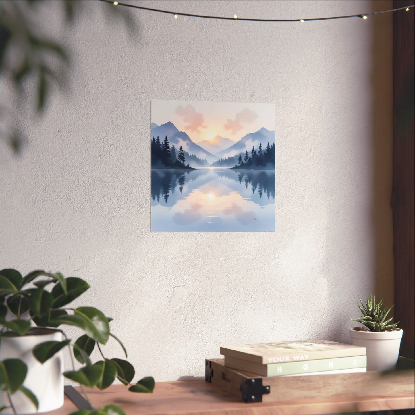 Serene Landscape Posters, Matte Art Prints for Home Decor, Nature Wall Art, Gift for Nature Lovers, Cozy Living Room Decor