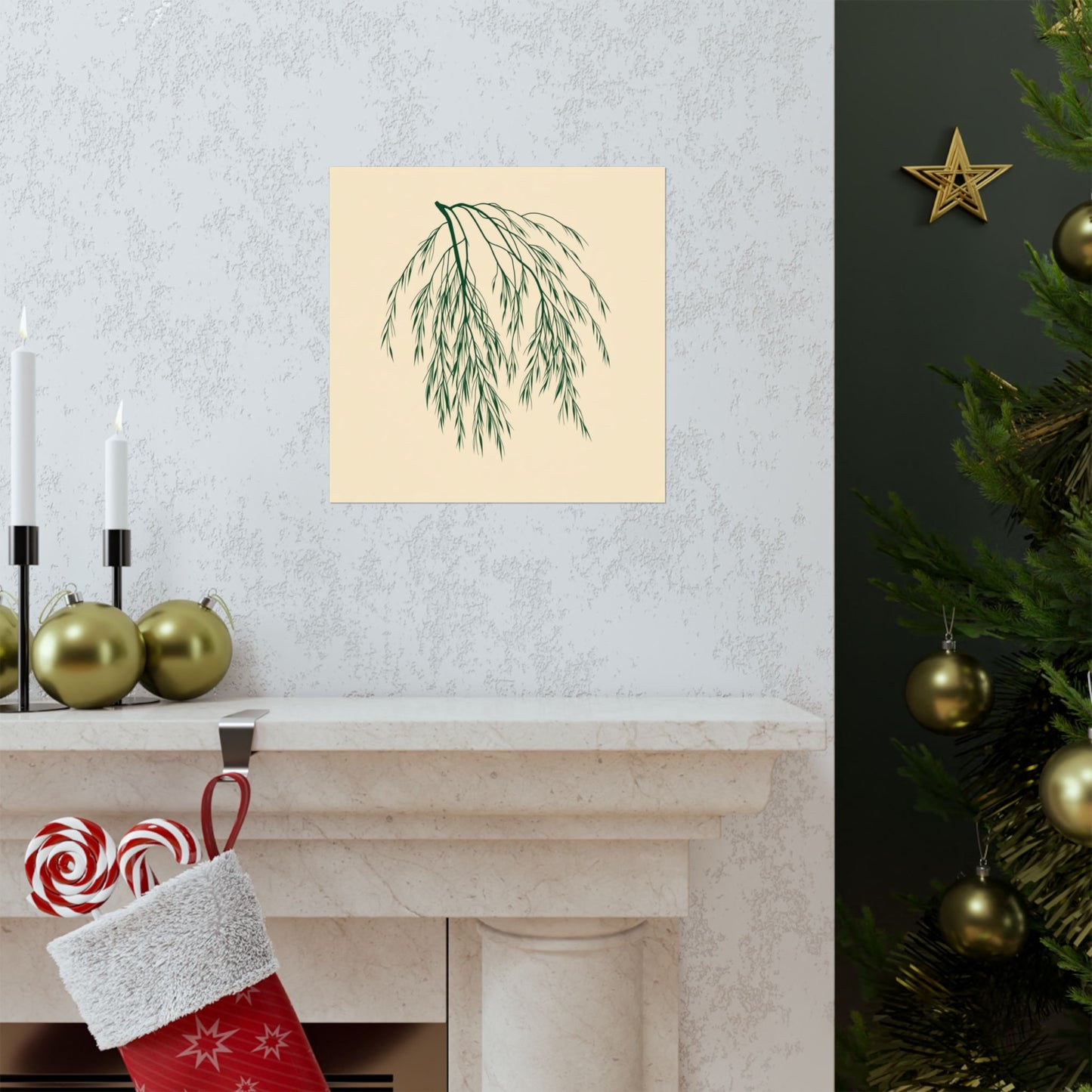 Poster - Willow Leaves Design