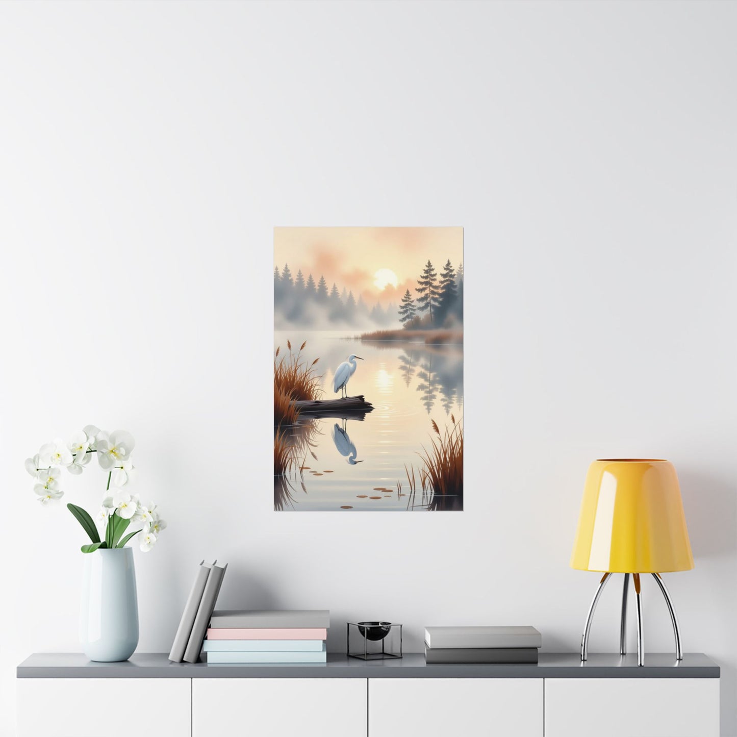 Vertical Posters - Nature-Inspired Tranquil Landscape Art Wall Decor