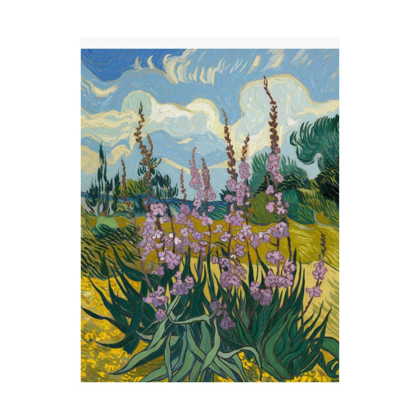 Impression d'art floral, décoration murale botanique, décoration d'intérieur élégante, inspiration nature, cadeau pour elle, décoration pour amateurs d'art, impressionnisme
