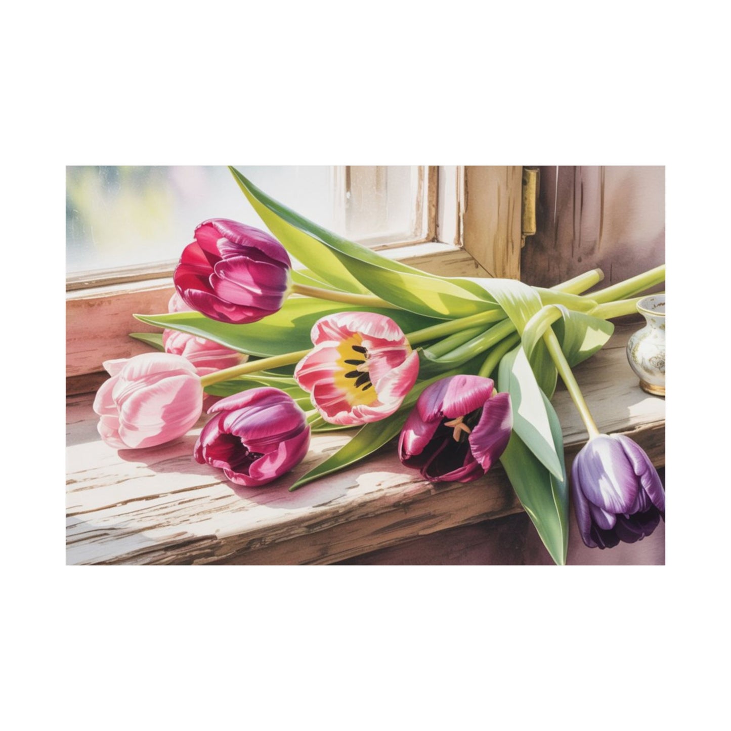 Digital download Antique Tulips Poster