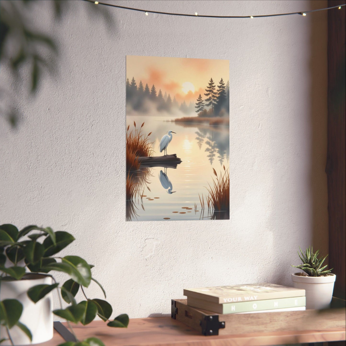 Vertical Posters - Nature-Inspired Tranquil Landscape Art Wall Decor