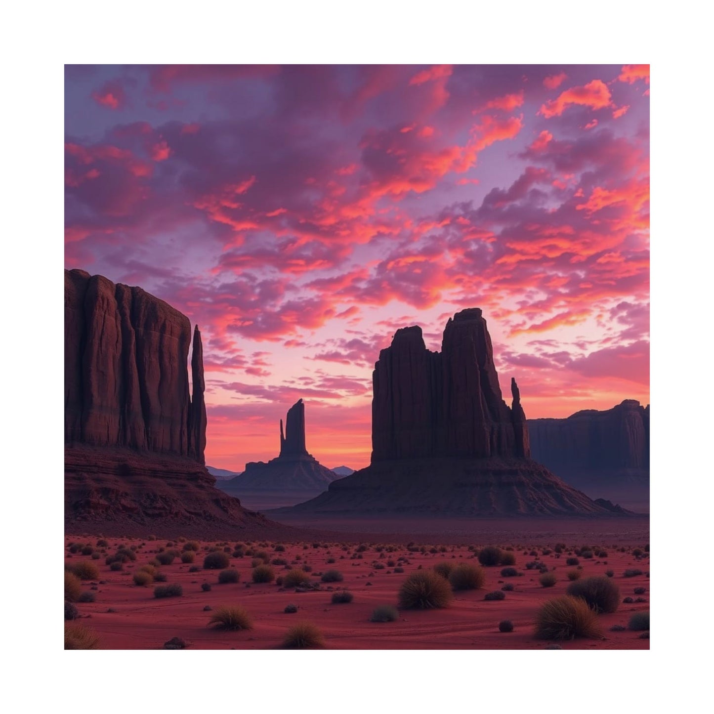 Digital download Sunset Desert Poster