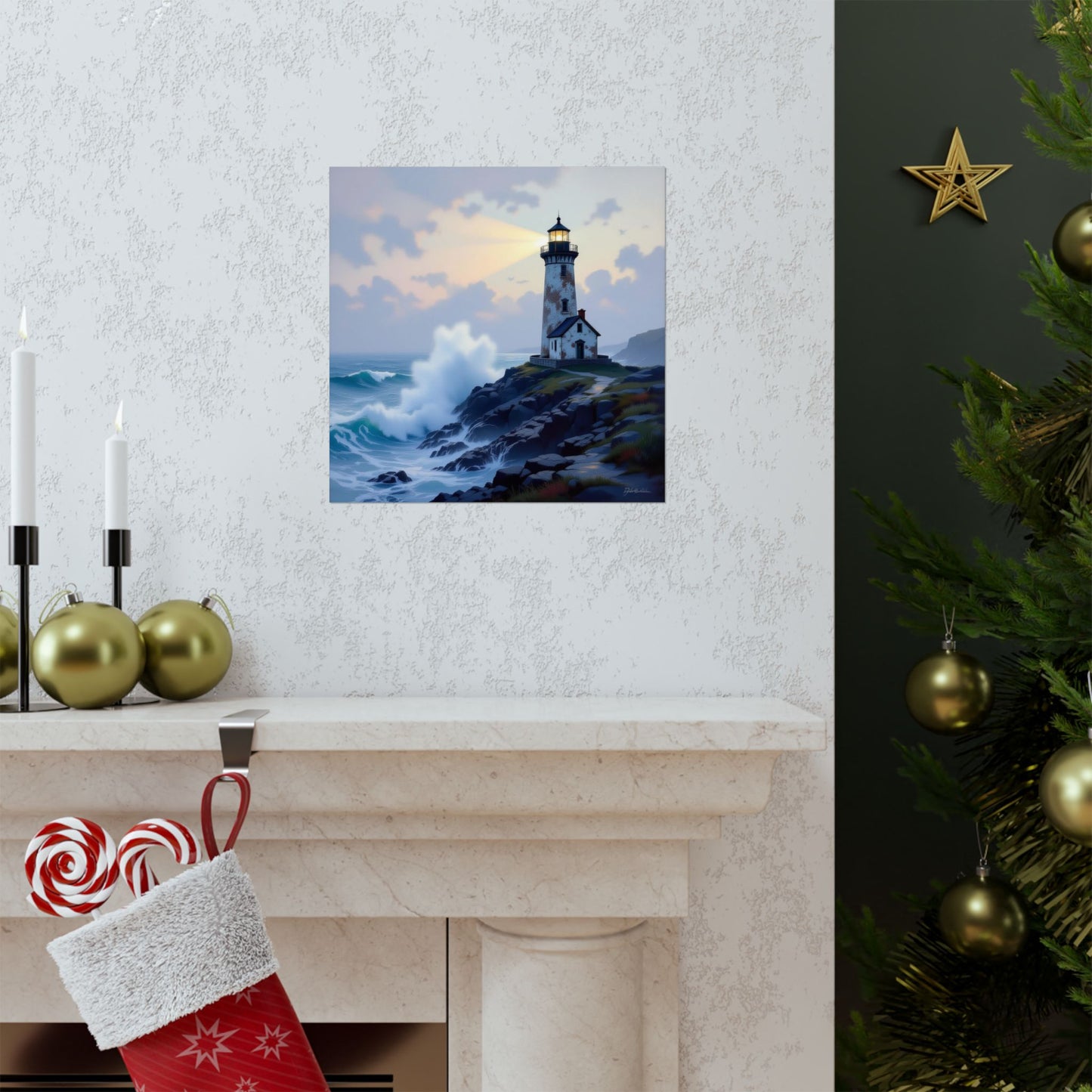 Digital download Coastal Lighthouse Poster