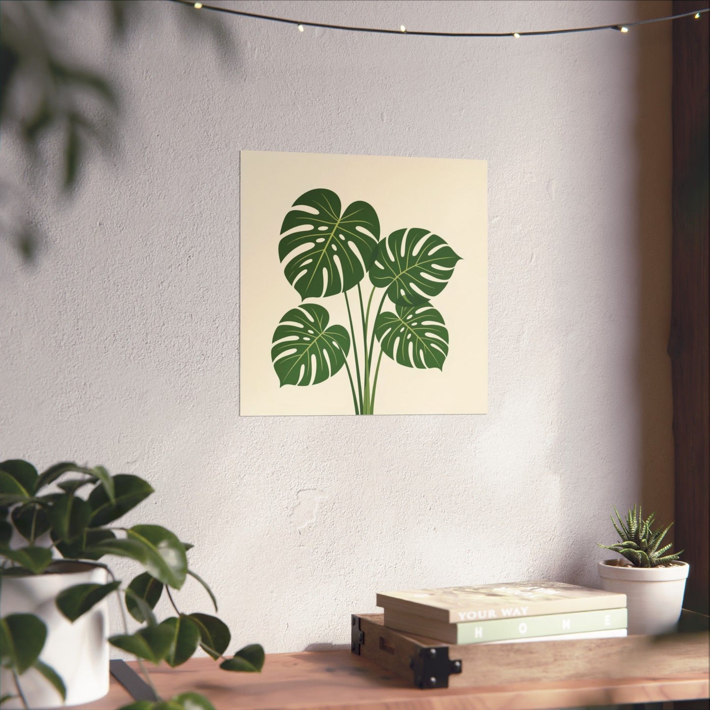 Digital download Poster Monstera Leaf Design